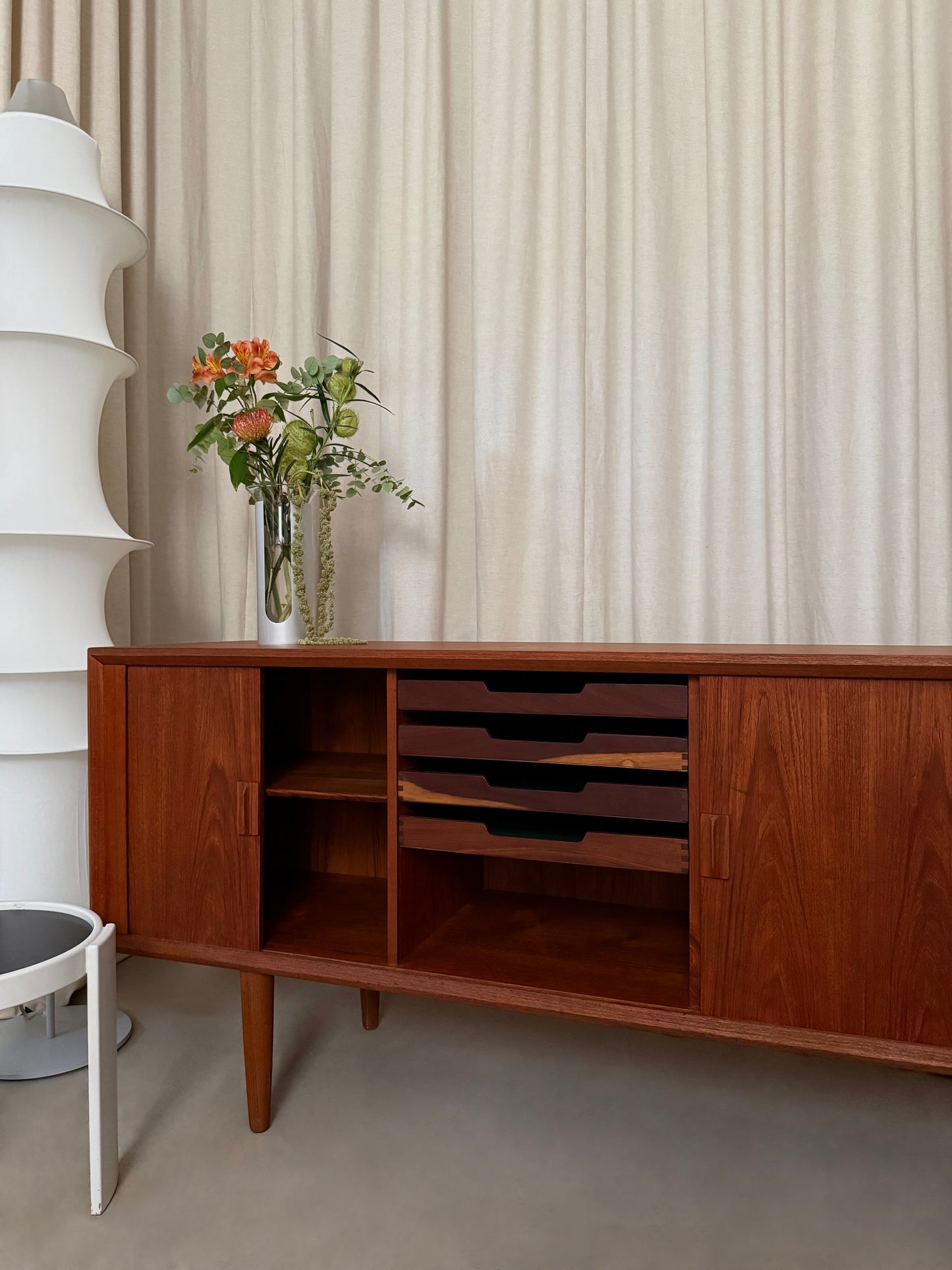 Teak credenza by Svend Aage Larsen for Faarup Møbelfabrik