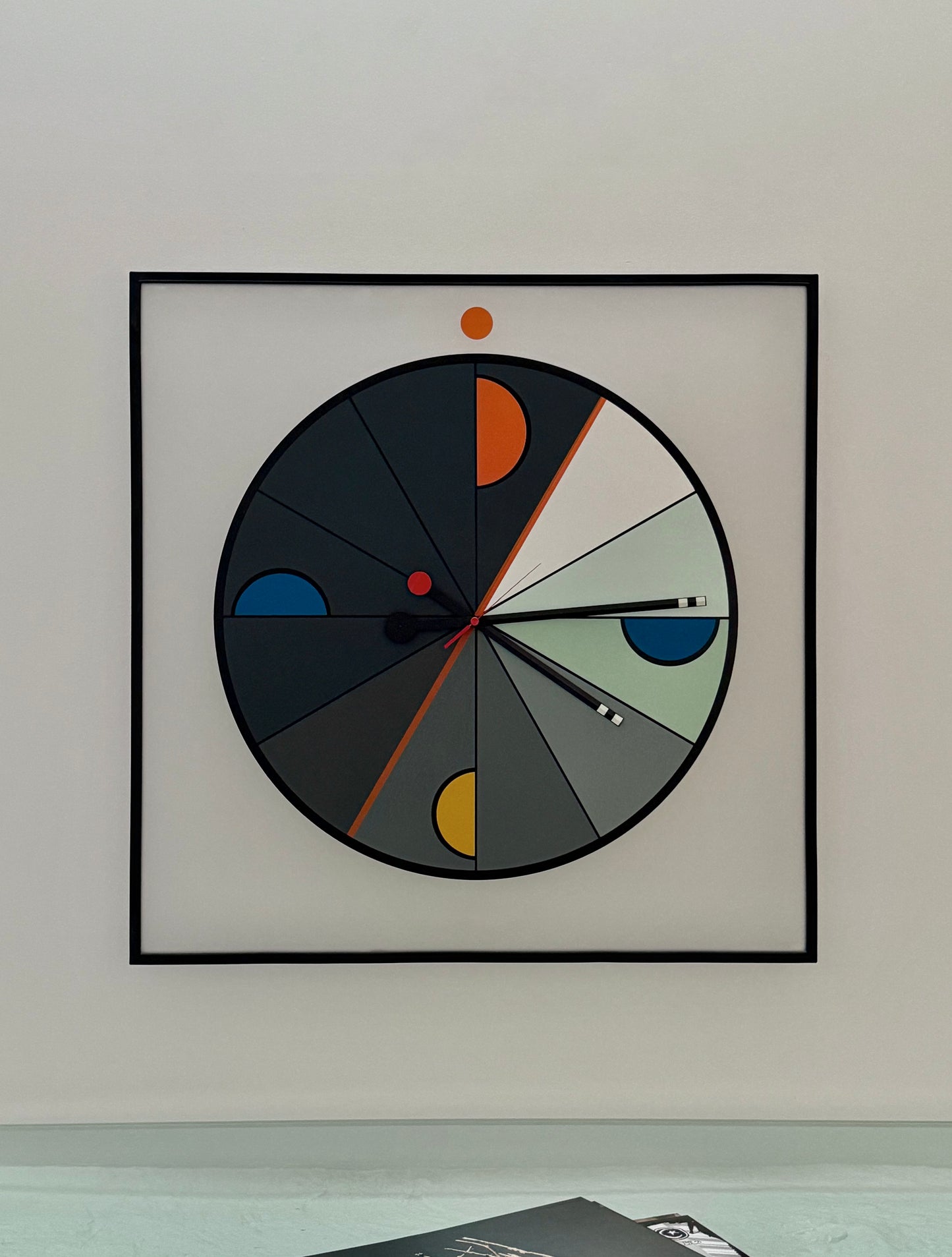 Extra-large wall clock by Kurt B. Delbanco for Morphos