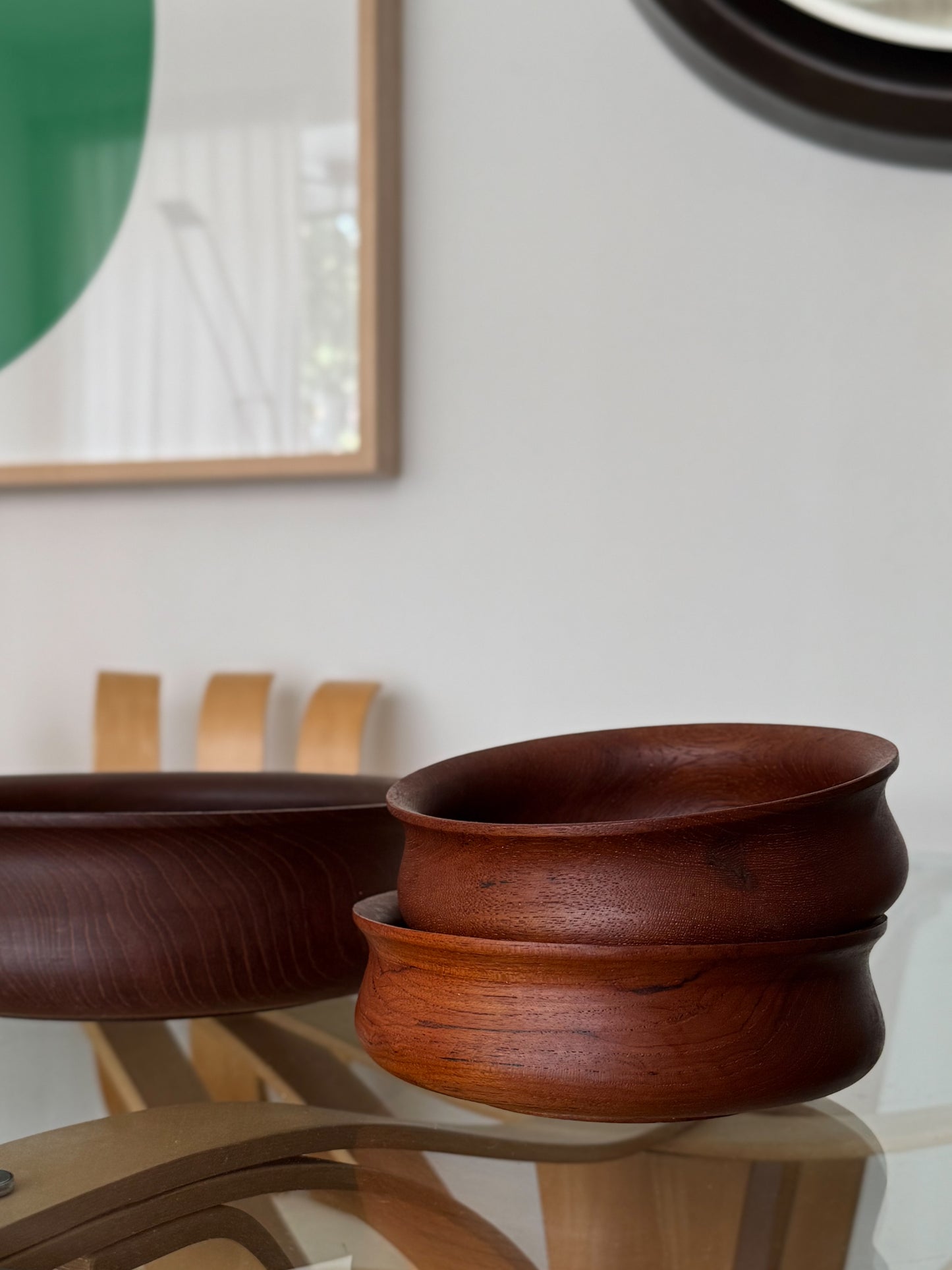 Teak bowl set