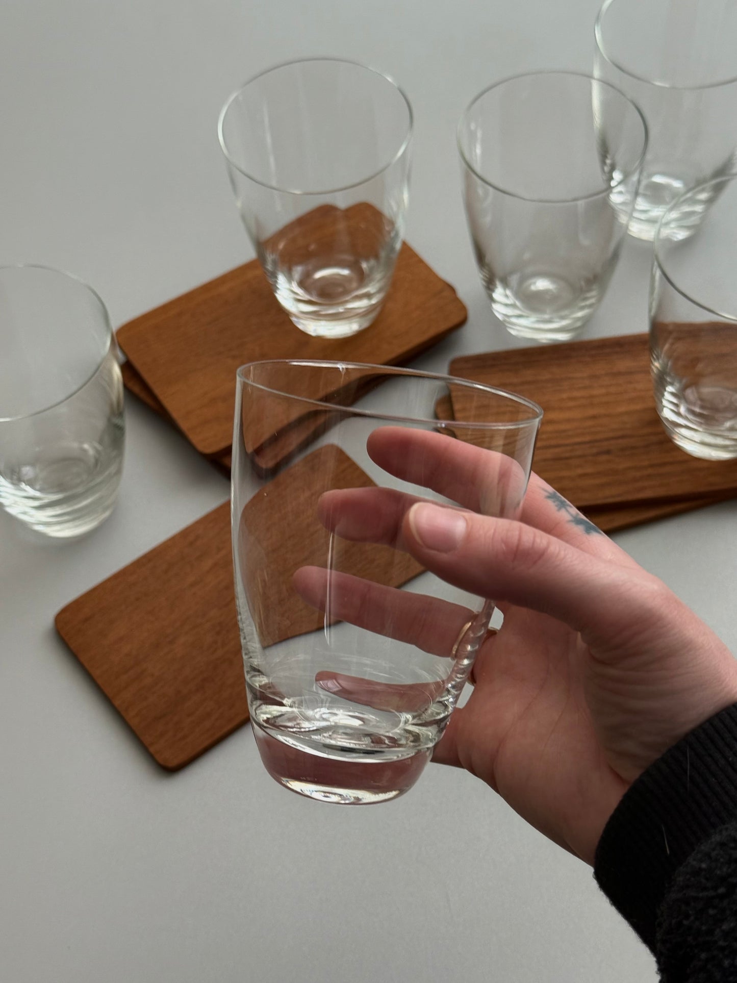 Sets of 6 tumbler glasses by Holmegaard