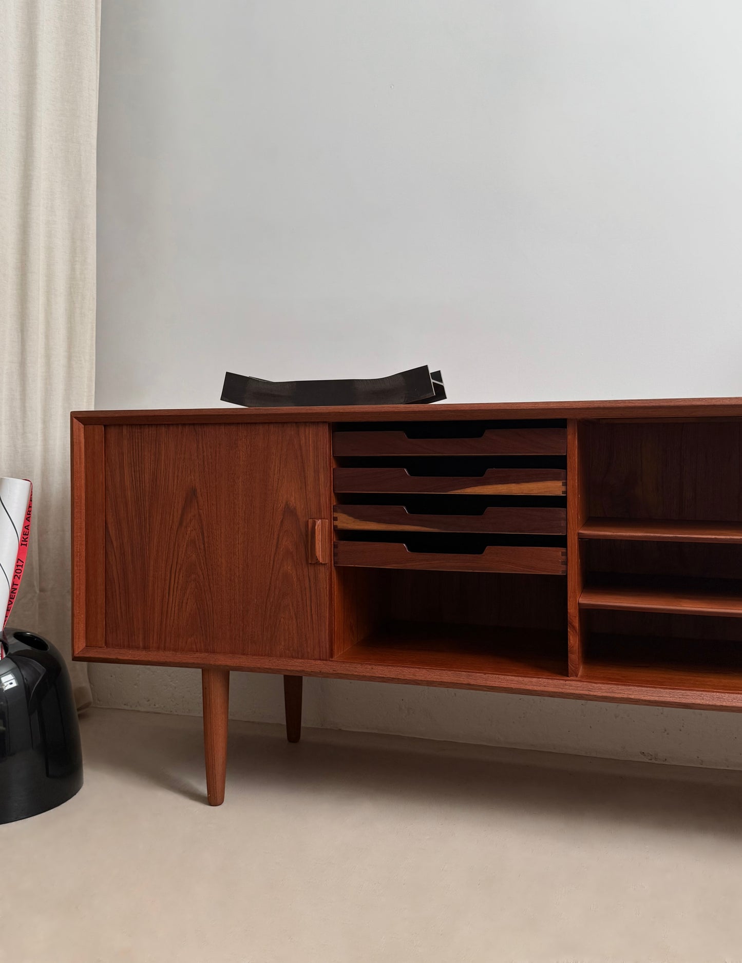 Teak credenza by Svend Aage Larsen for Faarup Møbelfabrik