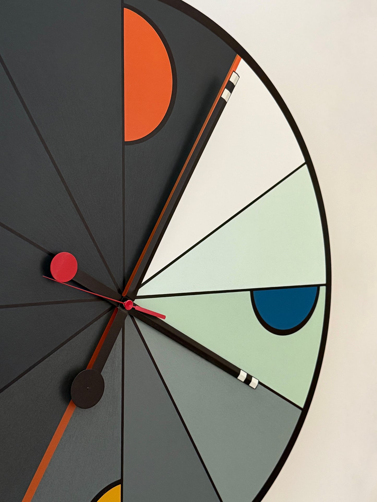 Extra-large wall clock by Kurt B. Delbanco for Morphos