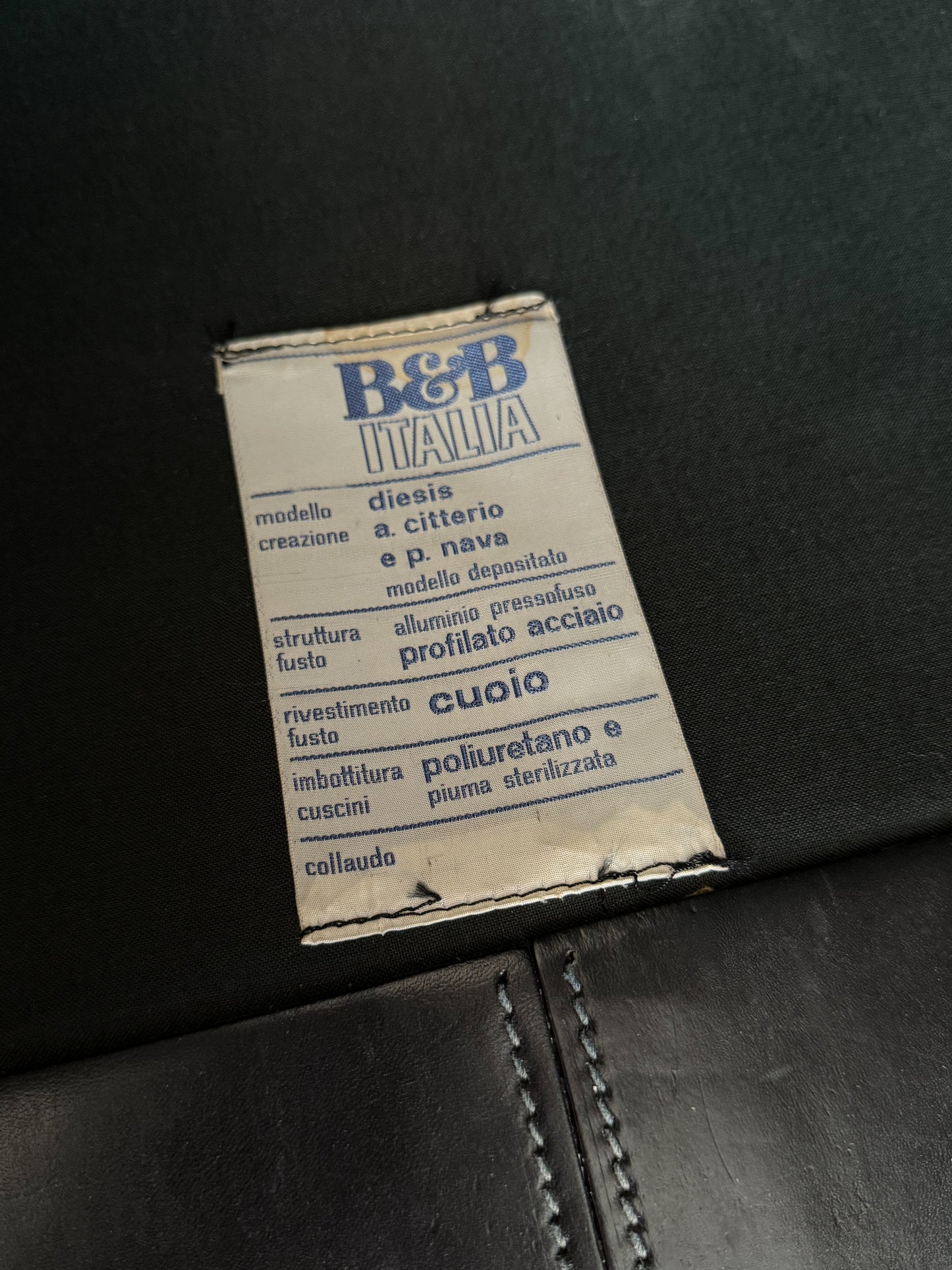 Diesis two seater sofa by Antonio Citterio Paolo Nava for B&B Italia
