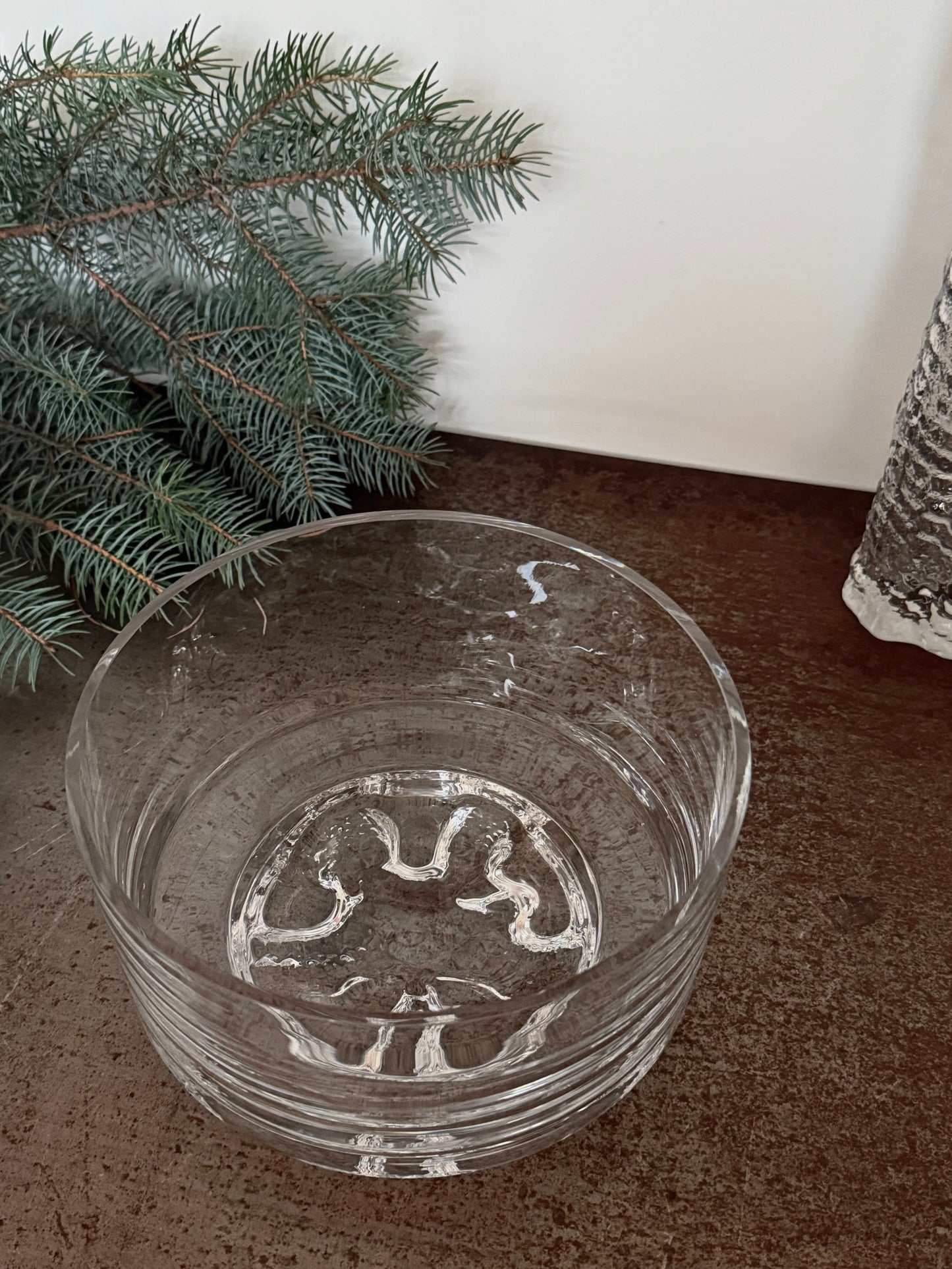 Large crystal bowl by Tapio Wirkkala for Iittala