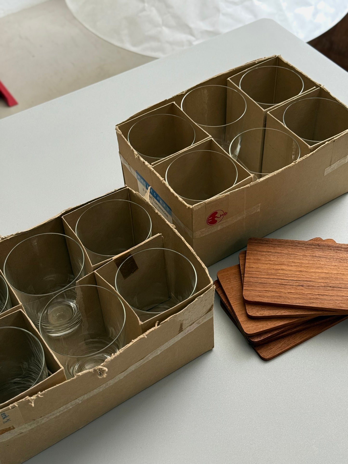 Sets of 6 tumbler glasses by Holmegaard