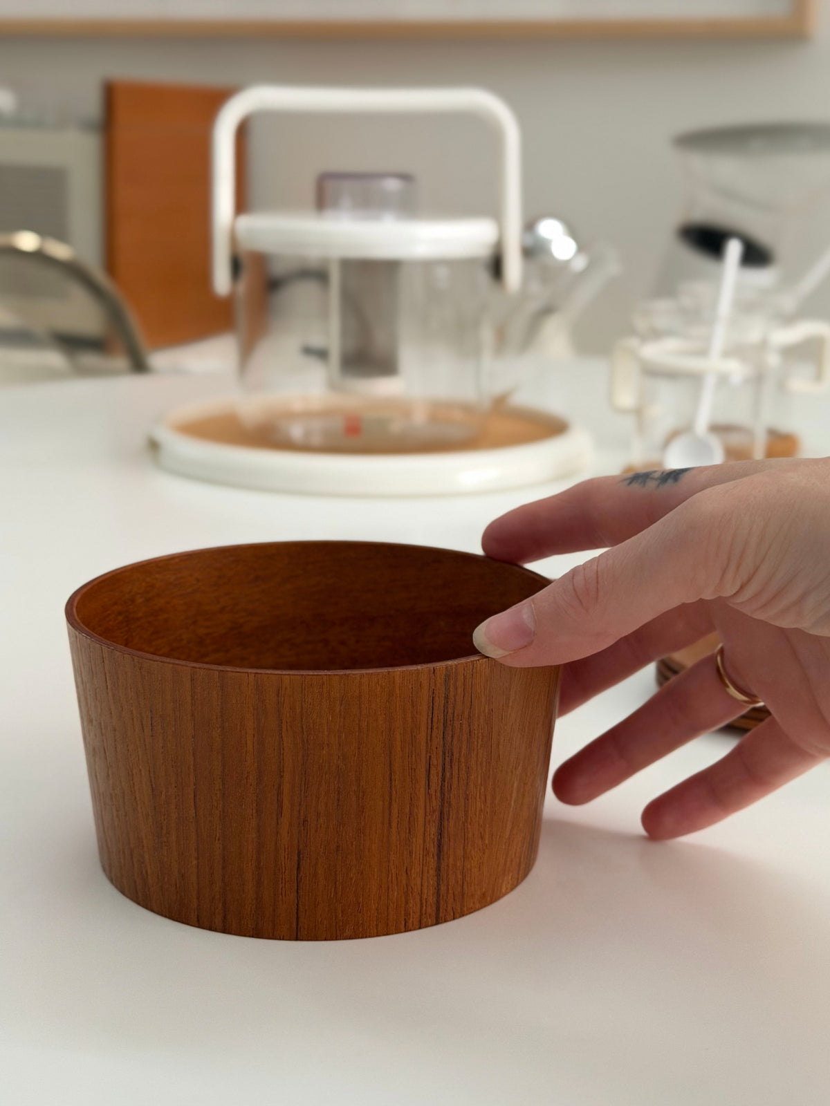 Small teak bowl
