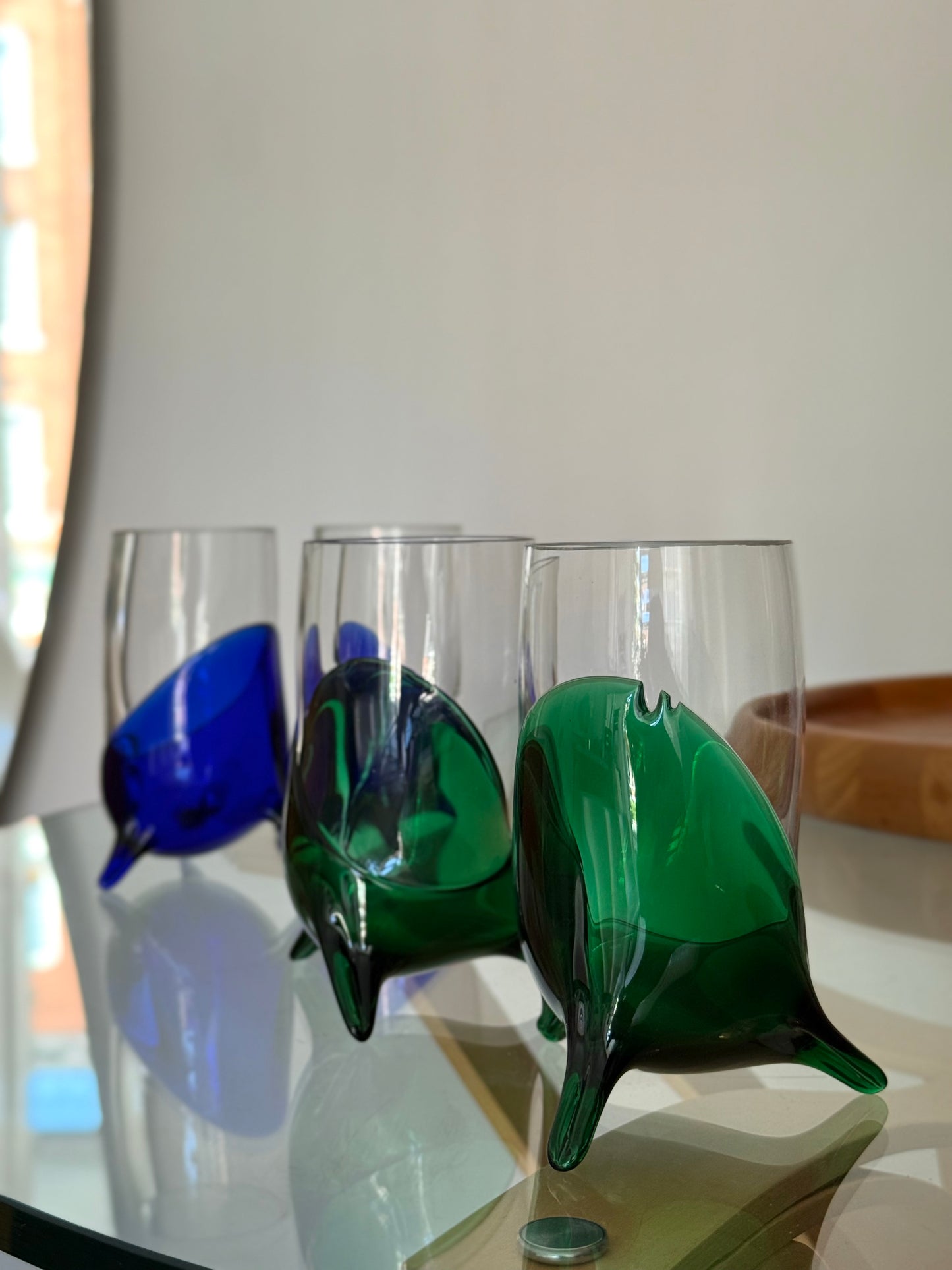 Set of 4 footed glasses