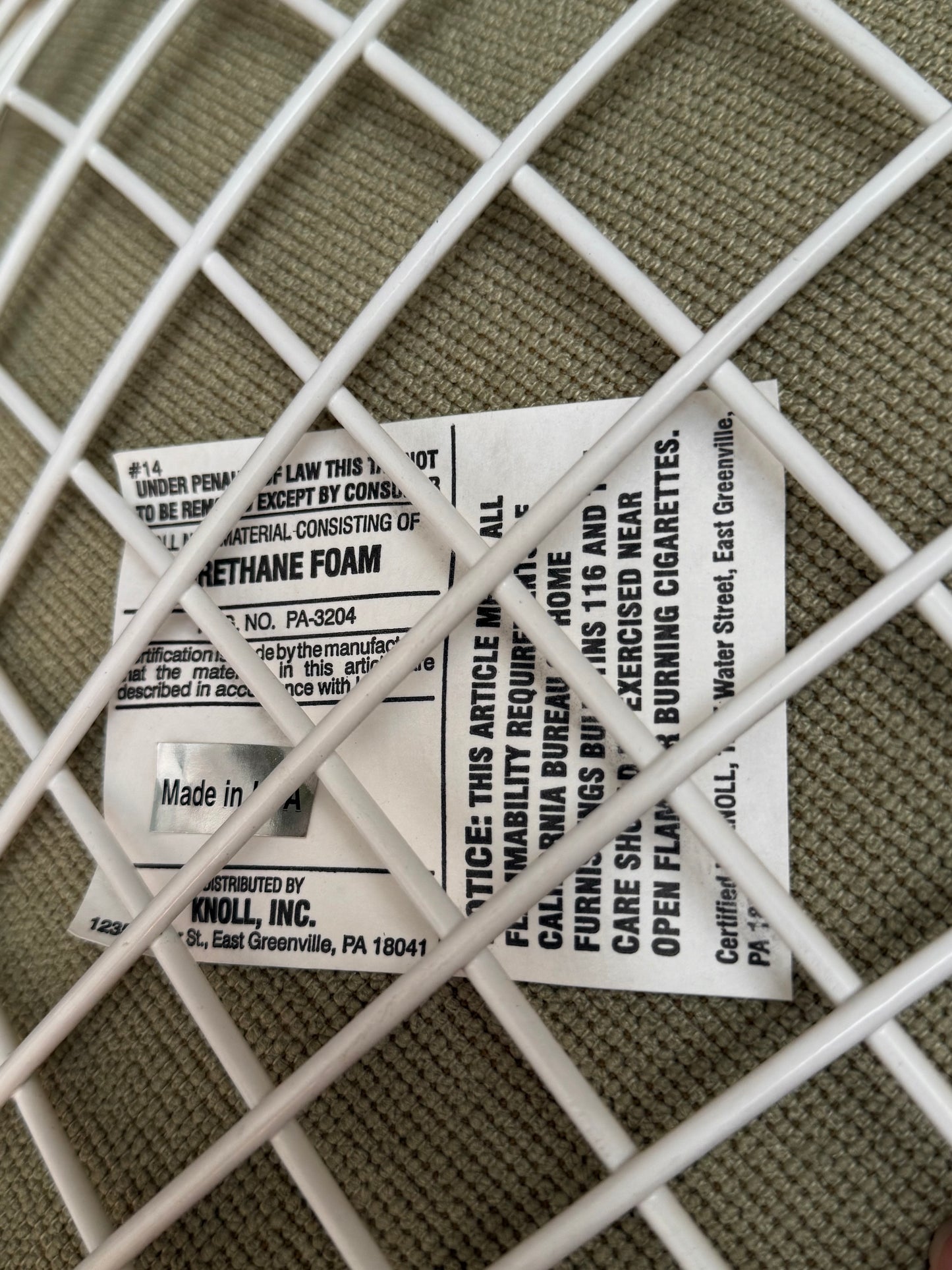 Chaises diamant
par Harry Bertoia
pour Knoll International