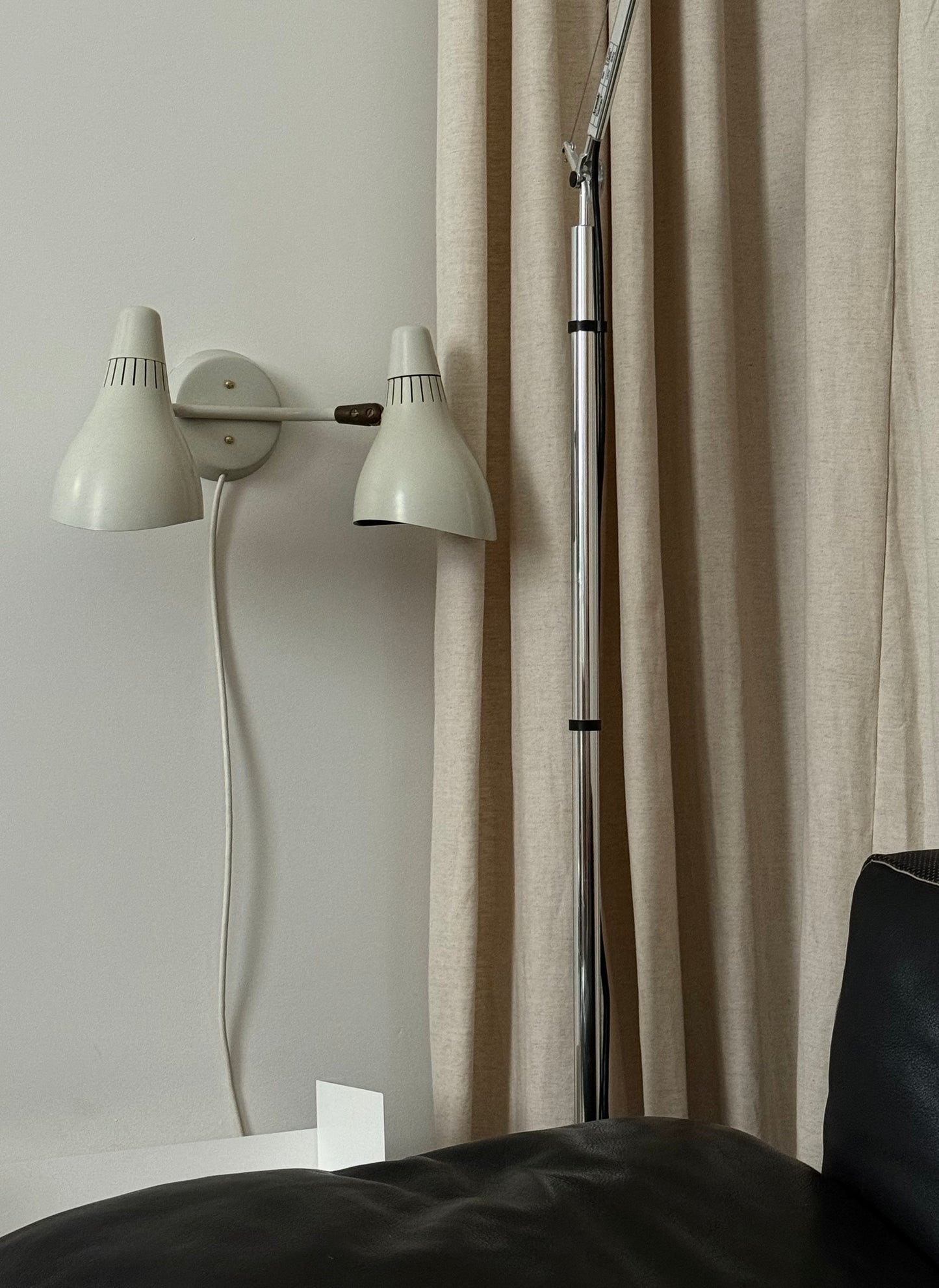 Double wall sconce by Gerald Thurston for Lightolier