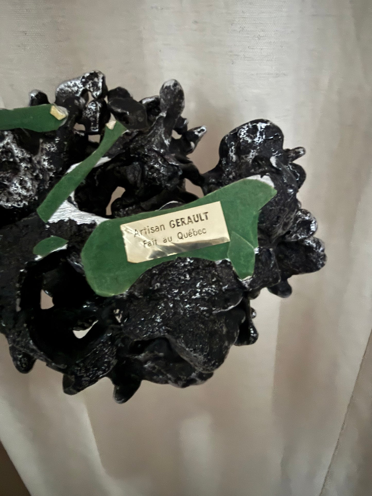 Brutalist aluminium sculpture by Gerault