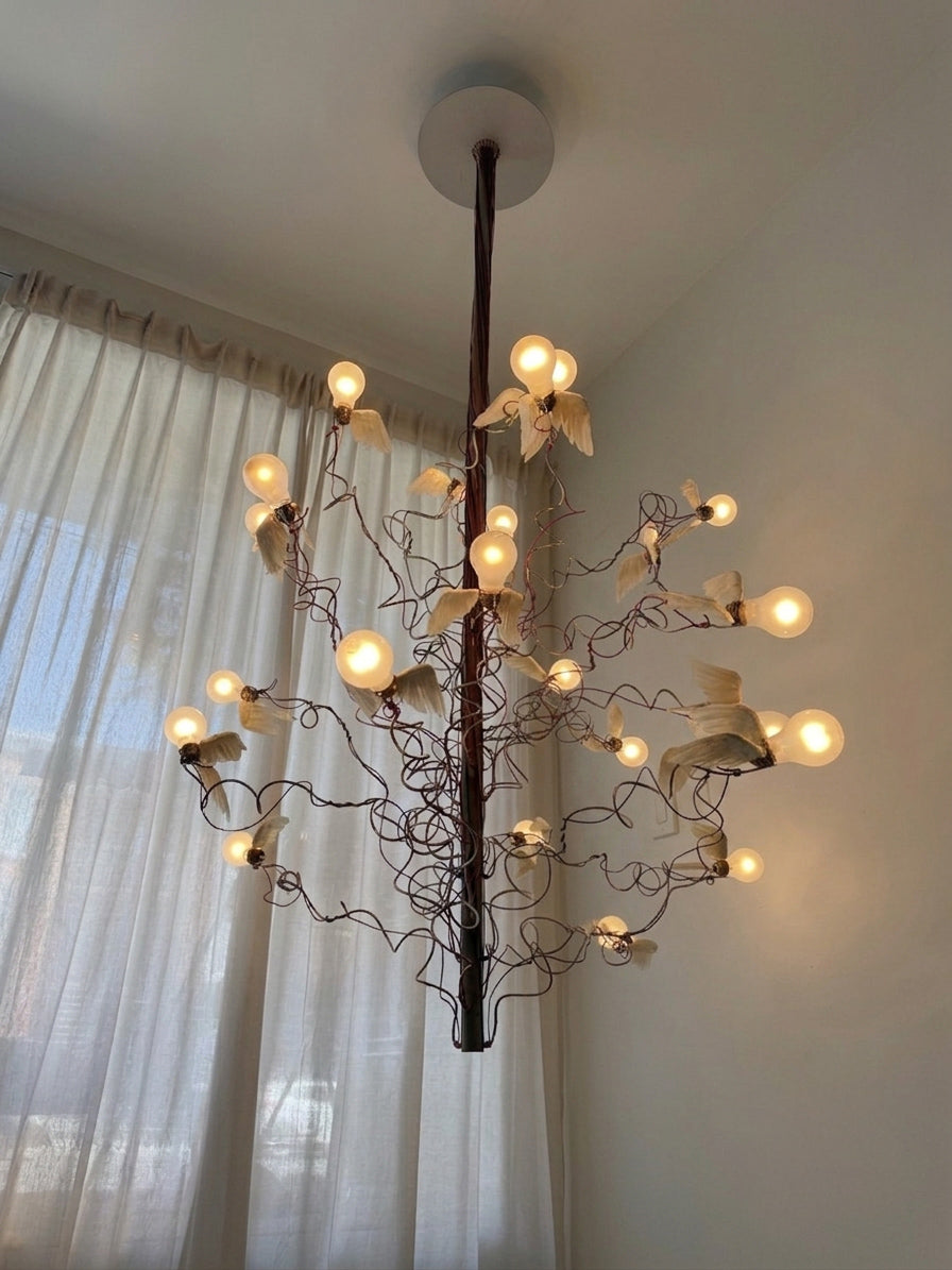 Birds, Birds, Birds hanging lamp by Ingo Maurer
