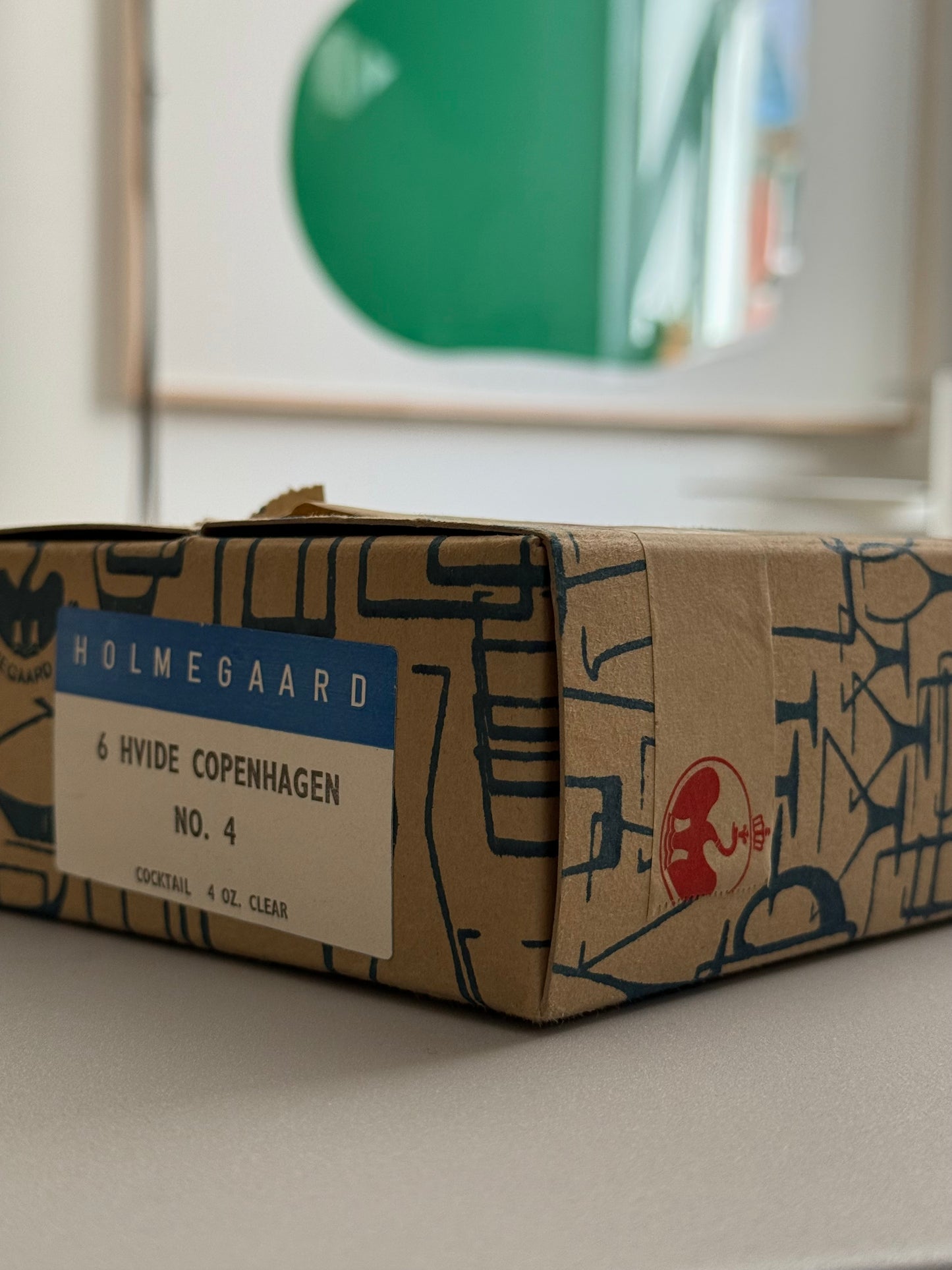 Coffret de 6 verres à cocktail par Holmegaard