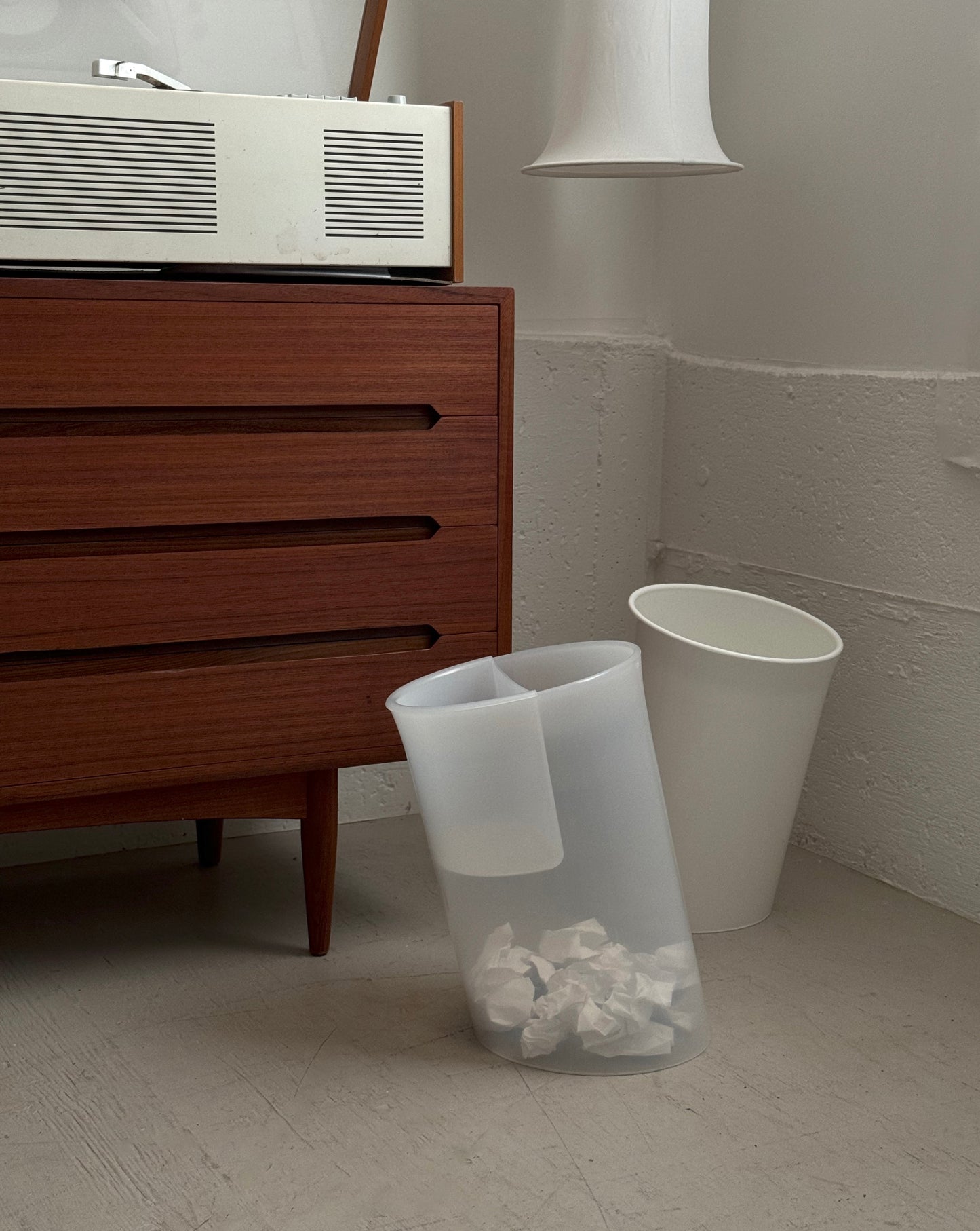 In Attesa wastepaper basket by Enzo Mari