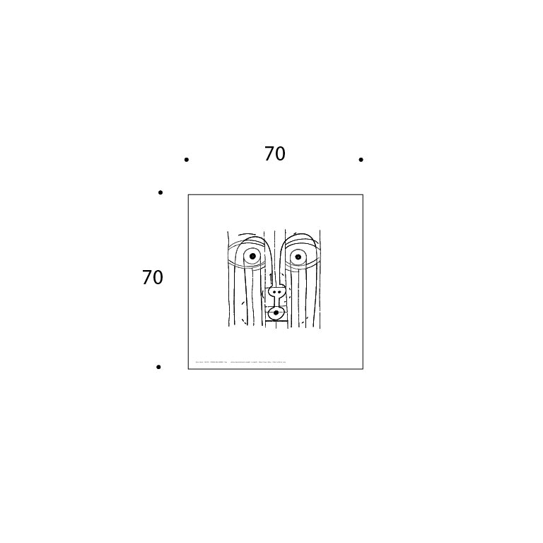 Presenza degli antenati V print by Bruno Munari
