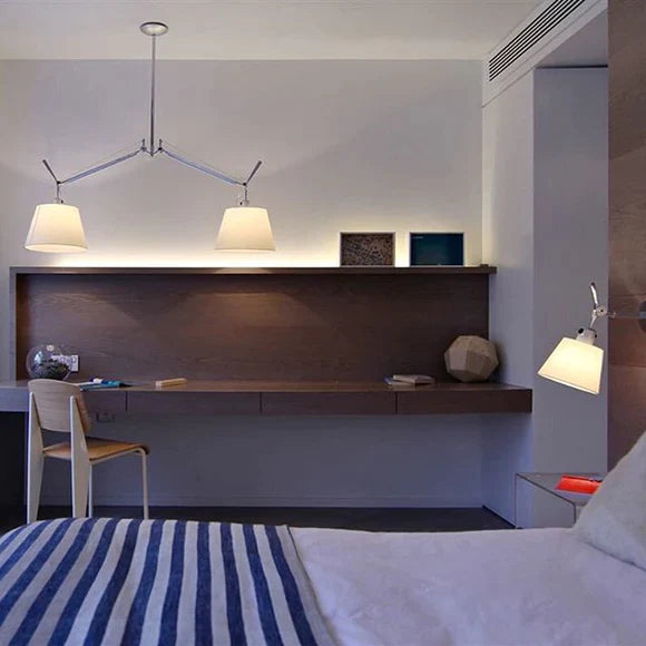 Tolomeo Double suspension with shade by Michele De Lucci and Giancarlo Fassina