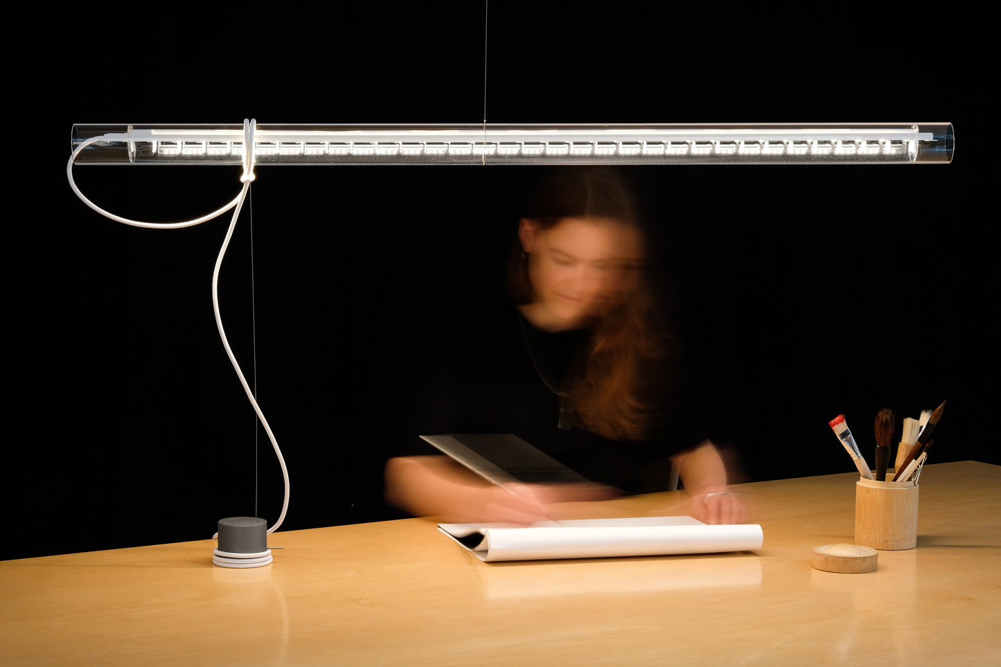 Tubular Balance table lamp