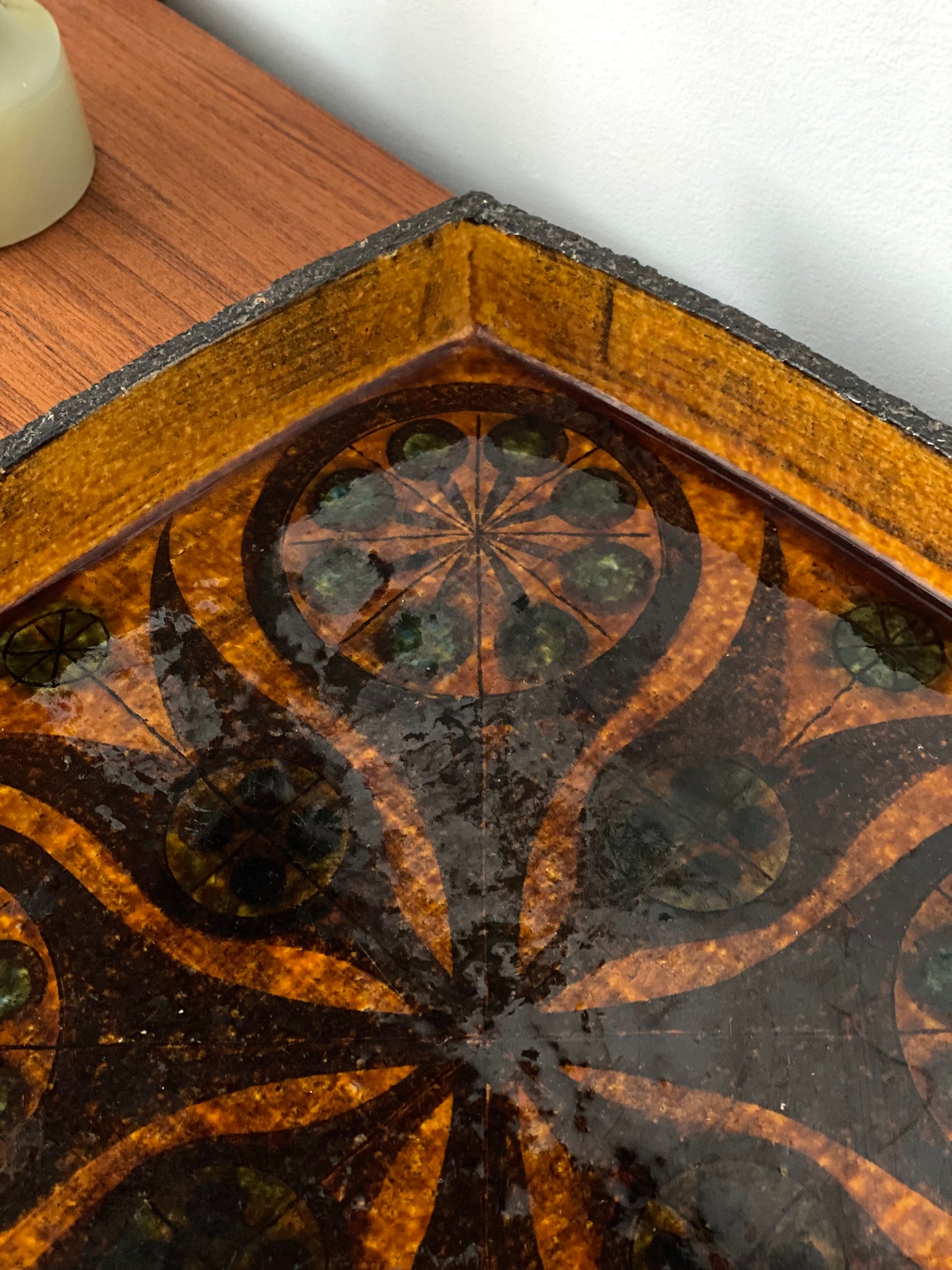 Rare ceramic tray by Thomas Toft
