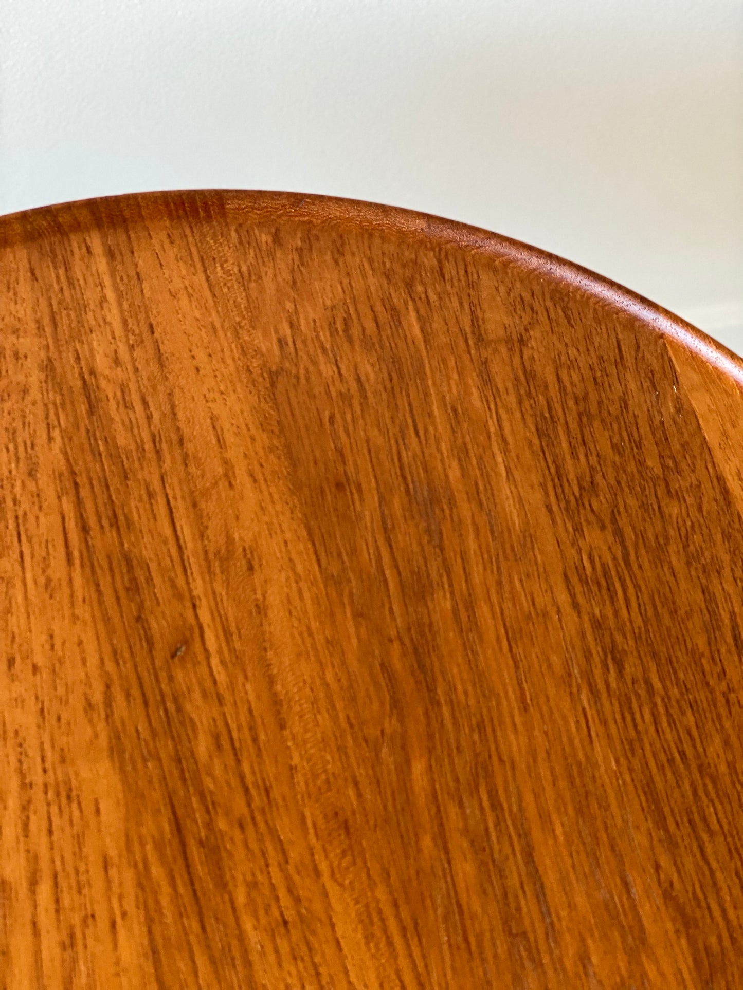 Small solid teak side table by Hans C. Andersen