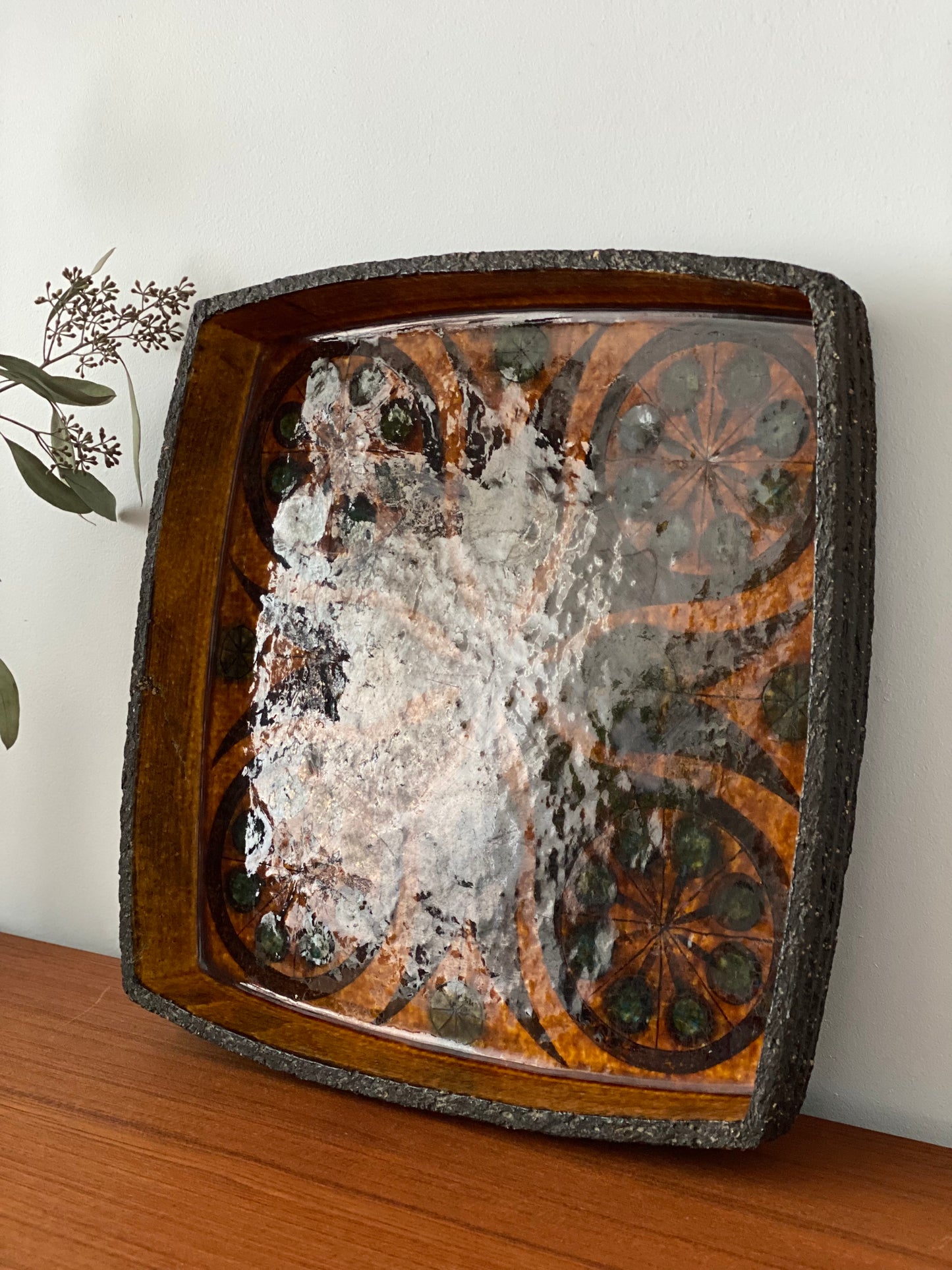 Rare ceramic tray by Thomas Toft