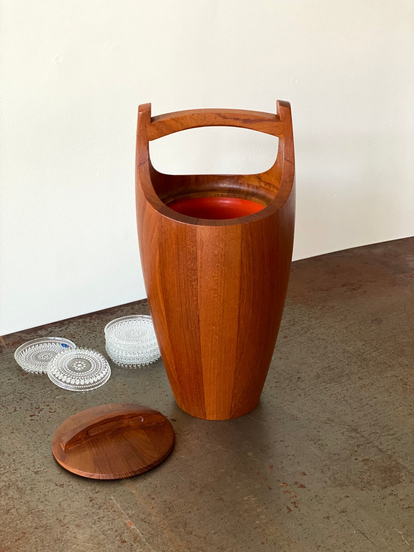 Teak ice bucket by Jens Quistgaard for Dansk