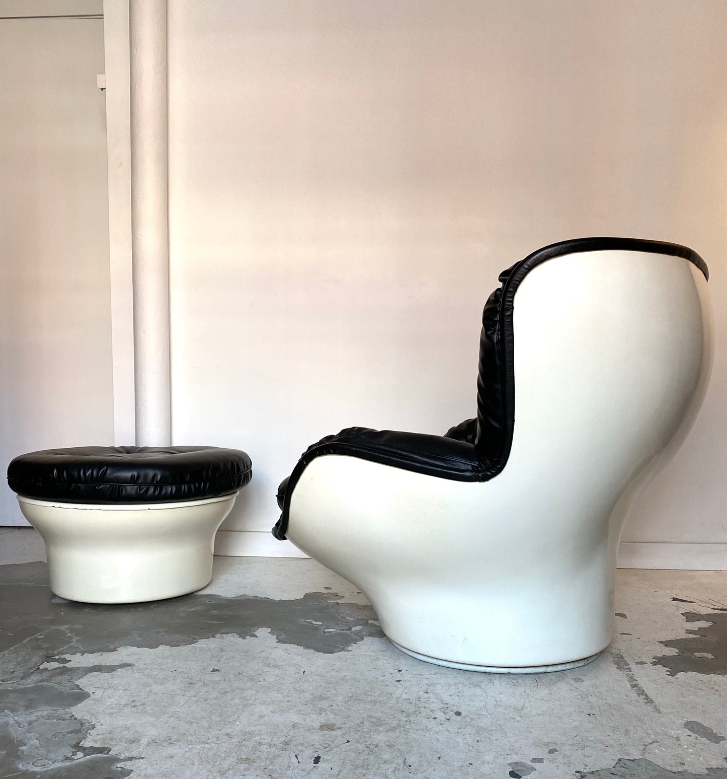 Karate chair and ottoman by Michel Cadestin for Airborne