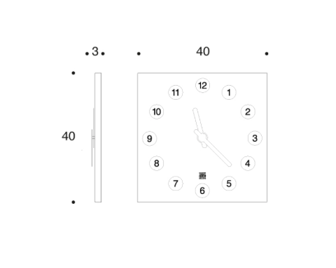 Oramai clock by Giulio Iacchetti