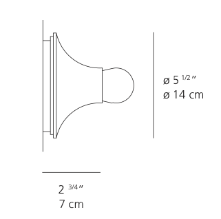 Teti wall/ceiling by Vico Magistretti for Artemide