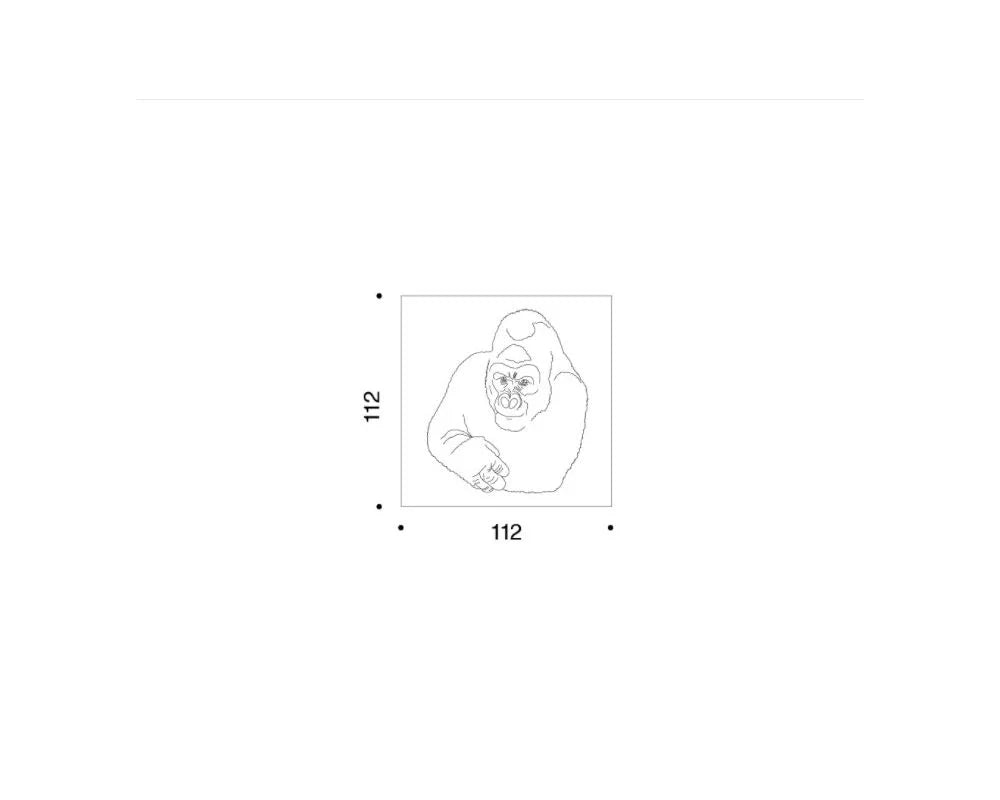 Impression Il Gorilla par Enzo Mari
