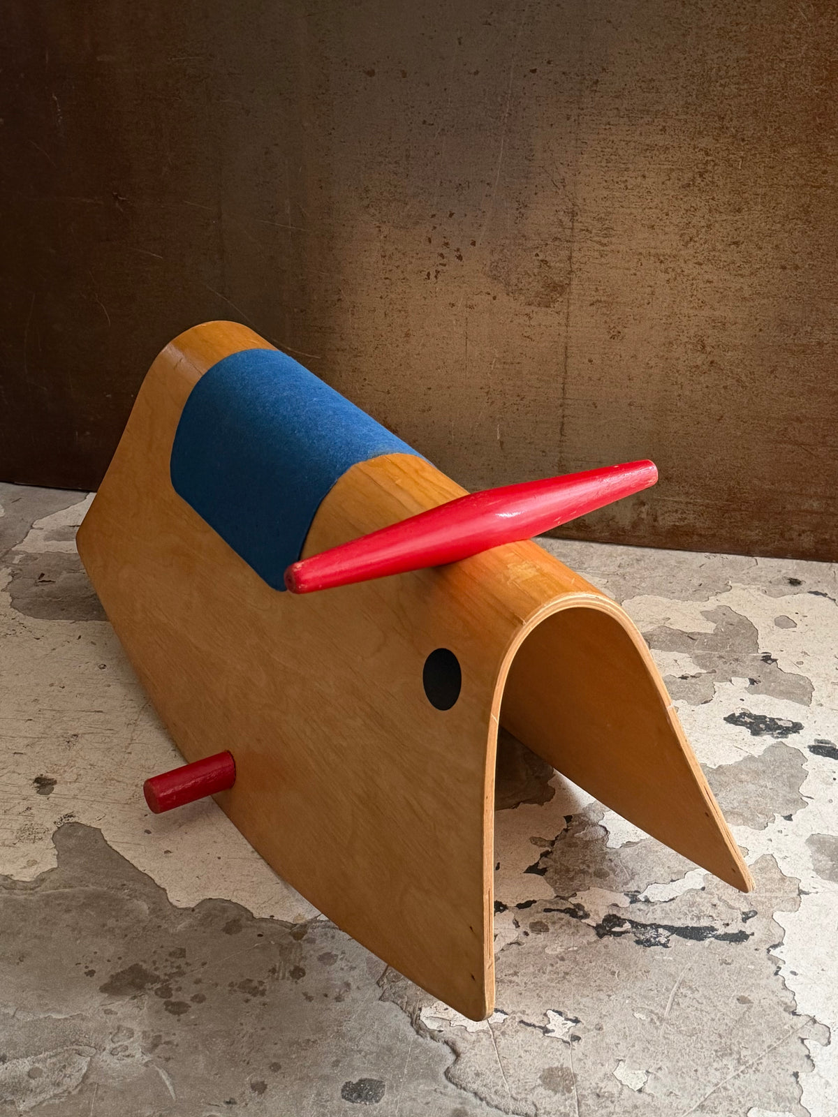 Sitting Bull rocking toy by Jan Järlehed for Brio