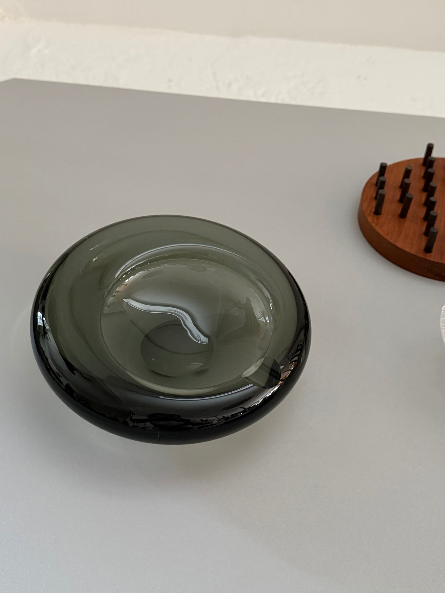 Glass ashtray by Per Lutken for Holmegaard