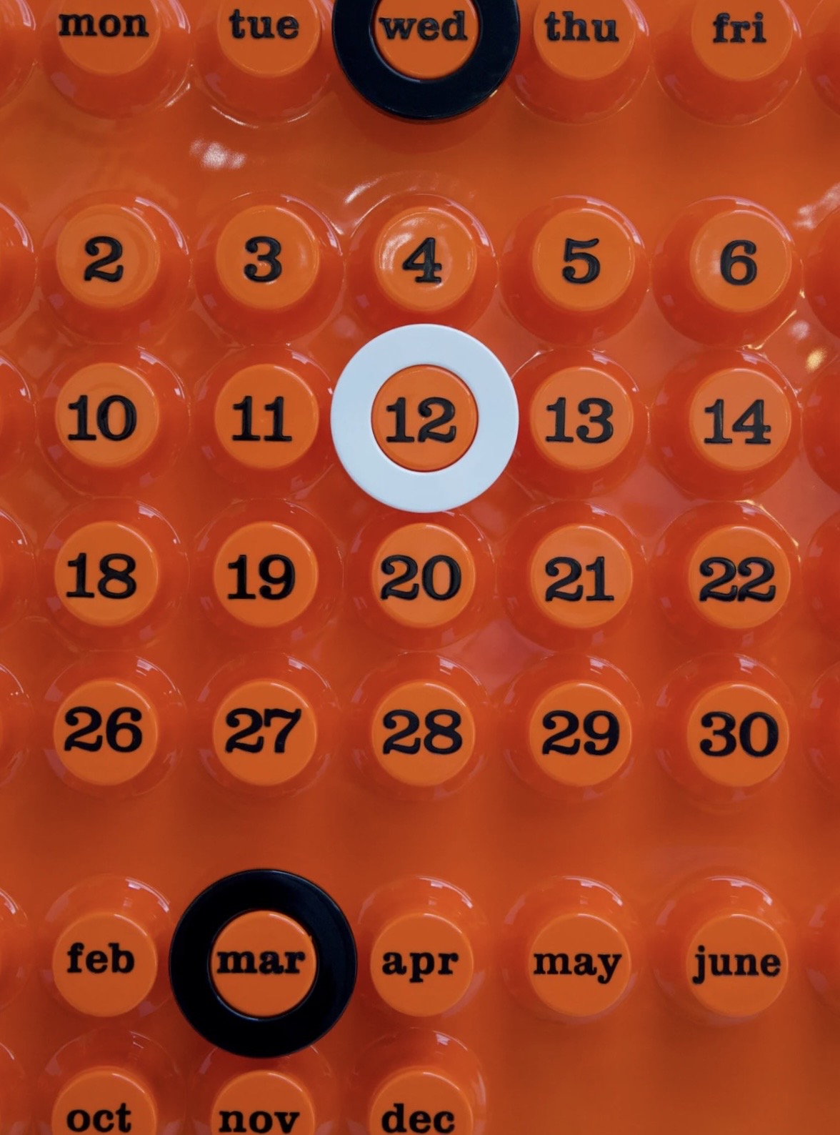 カレンダー・スケジュール Ring a Date Perpetual Wall Calendar Buy Ring-A-Date Perpetual Calendar at Home FortyFour Toronto