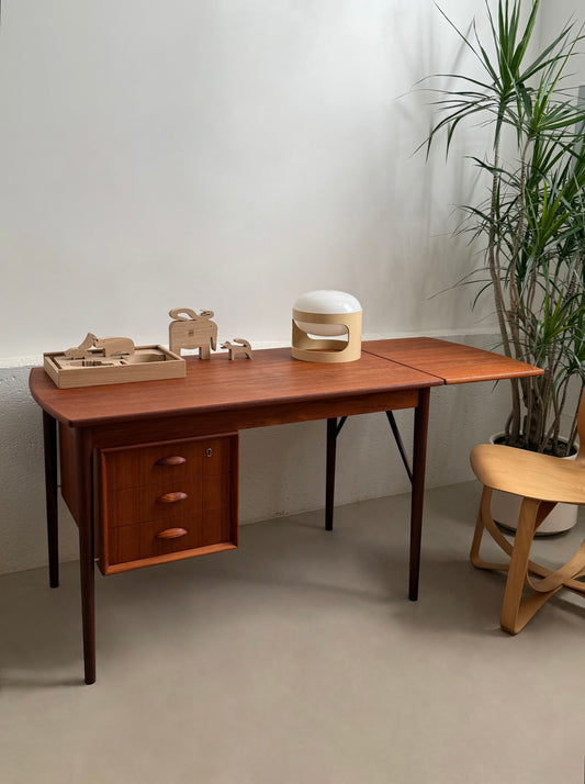 Teak desk by Erik Buch for Oddense Maskinsnedkeri A-S
