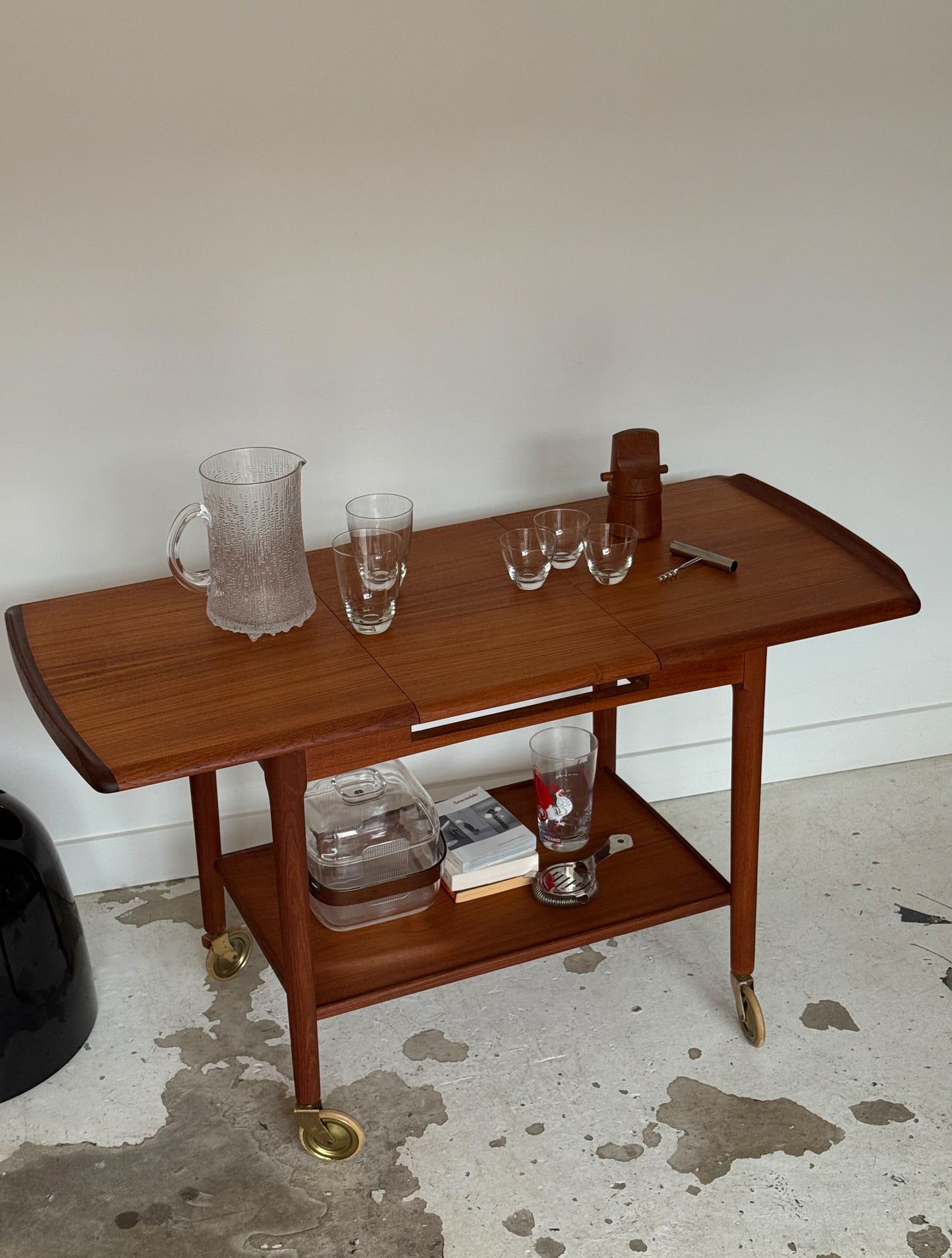 Teak bar cart by Svendborg Møbler
