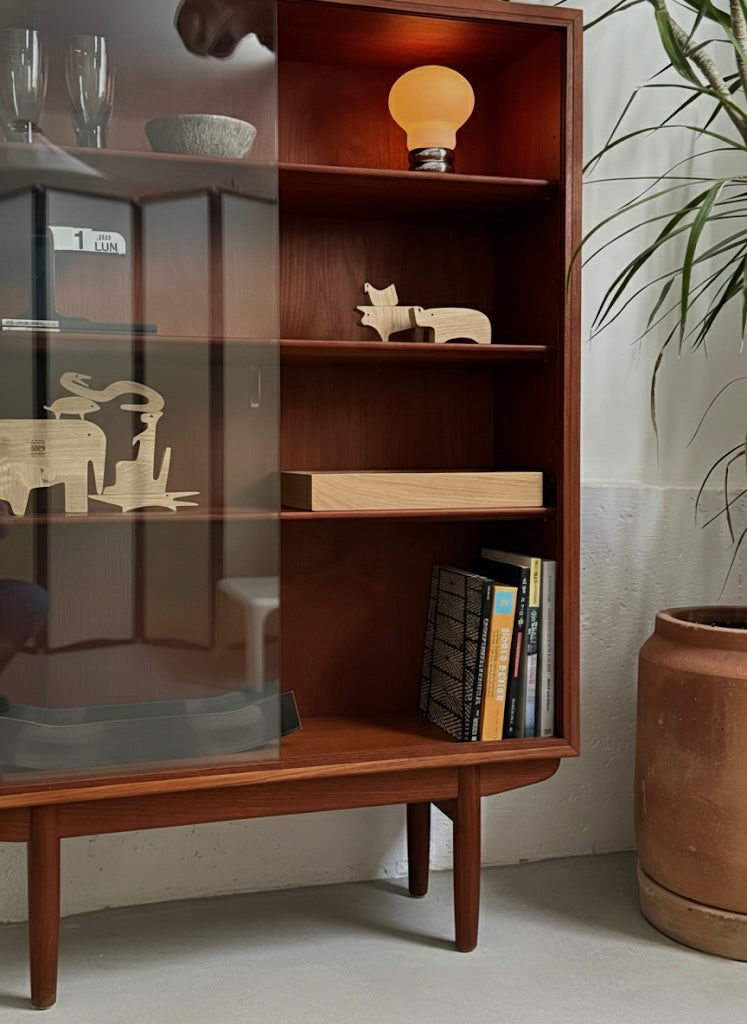 Teak bookcase 
by Børge Mogensen 
for Soborg Mobelfabrik
