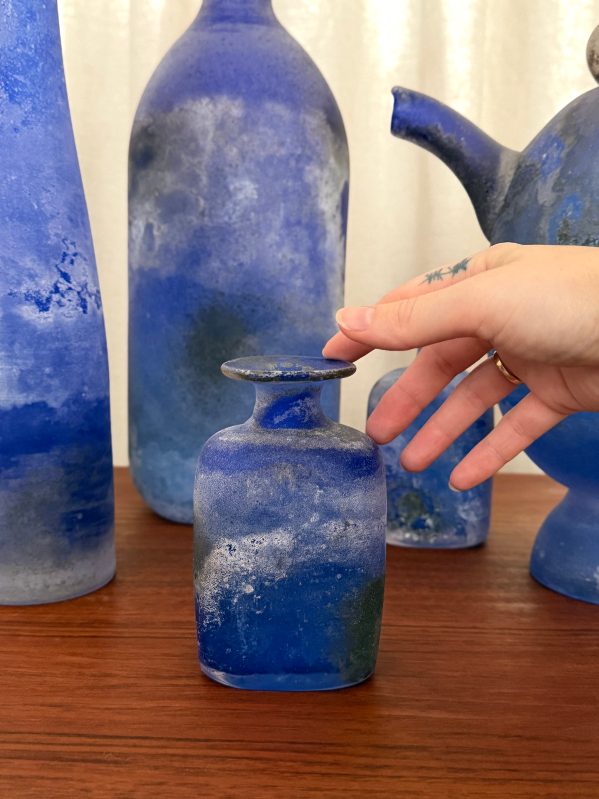 Set of 6 Scavo vases by Cenedese