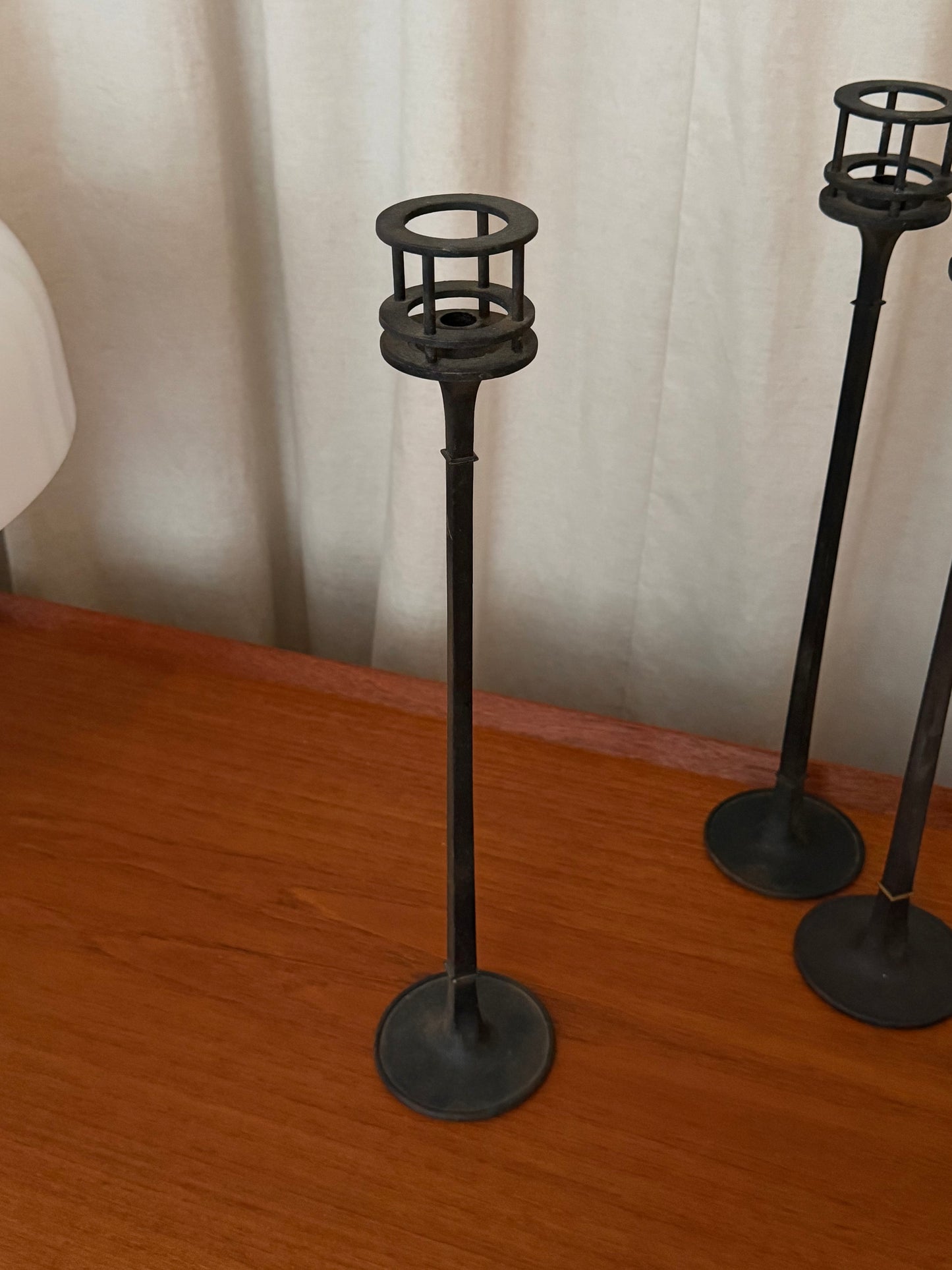 Cast iron candleholder by Jens Quistgaard for Dansk