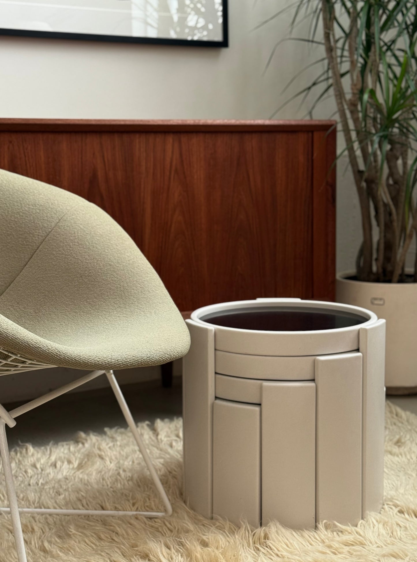 Set of four 780/783 nesting low tables by Gianfranco Frattini for Cassina