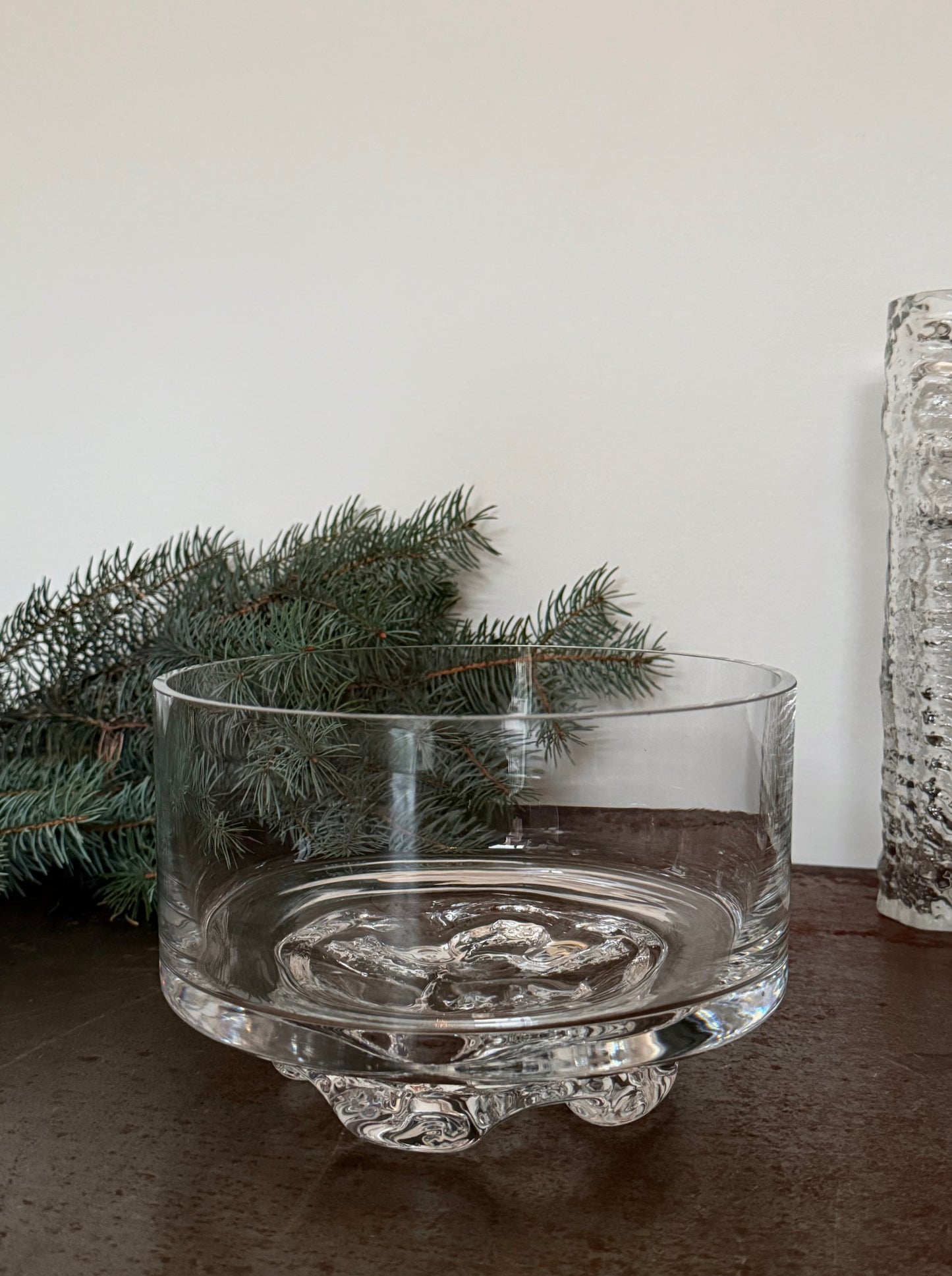 Large crystal bowl by Tapio Wirkkala for Iittala