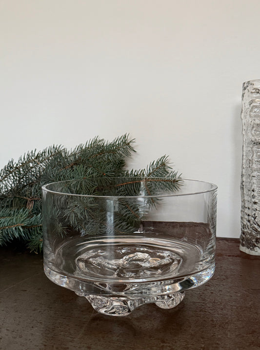 Large crystal bowl by Tapio Wirkkala for Iittala