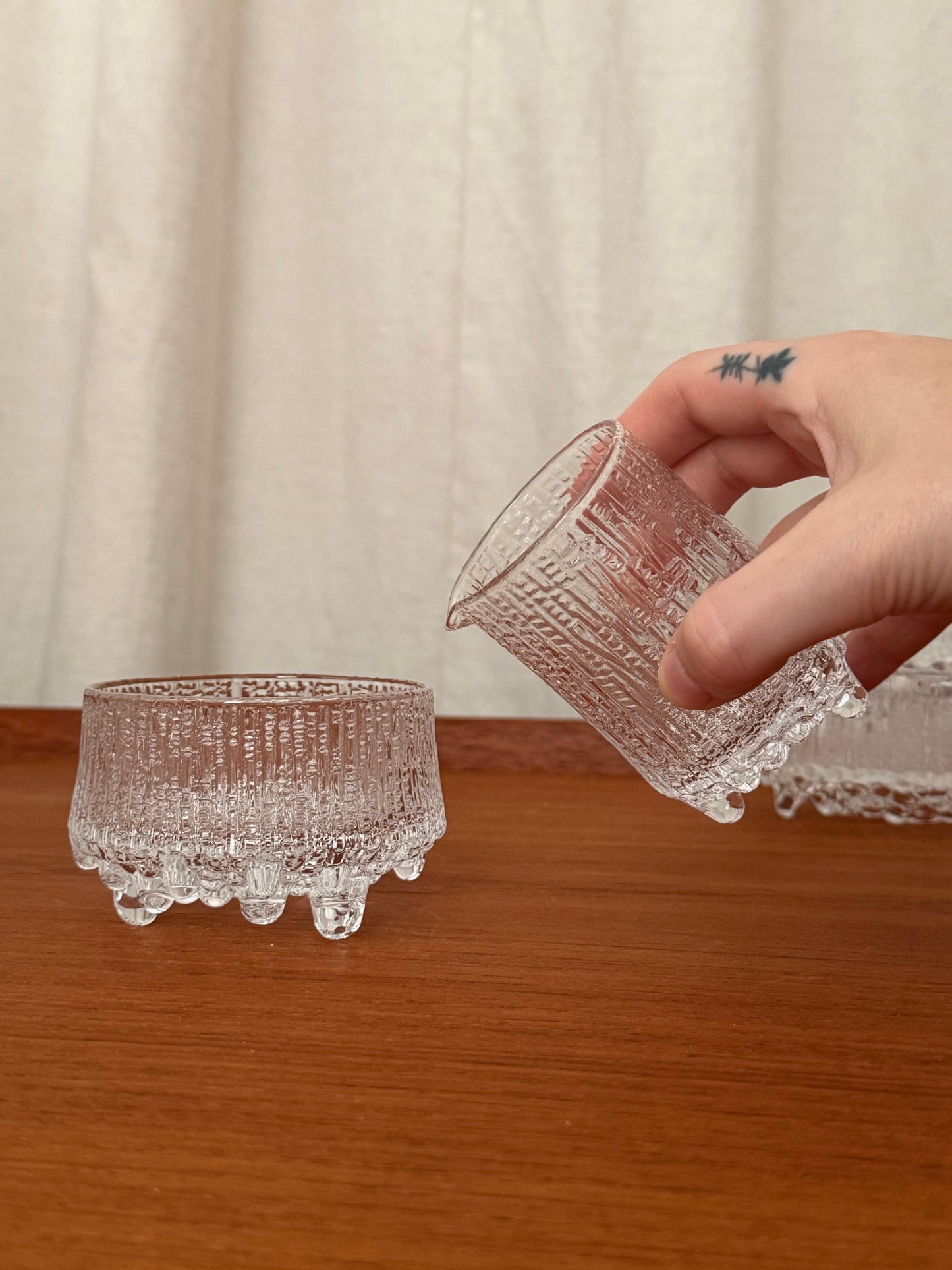 Ultima Thule milk and sugar set by Tapio Wirkkala for Iittala