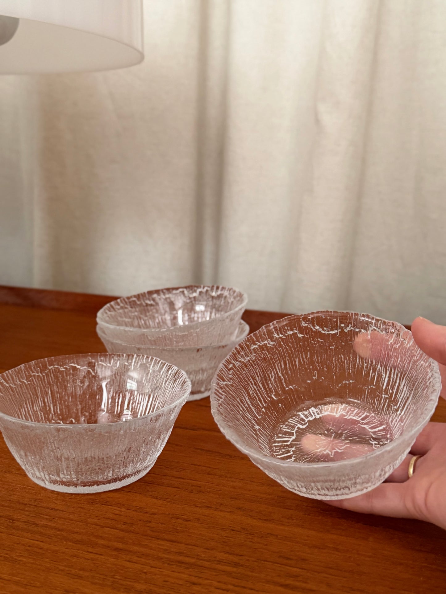 Set of 4 Solaris bowls by Tapio Wirkkala for Iittala