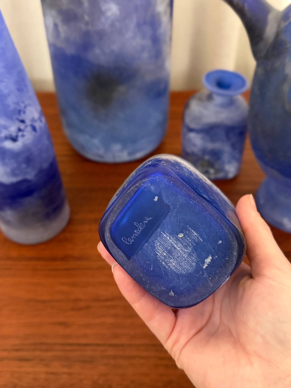 Set of 6 Scavo vases by Cenedese