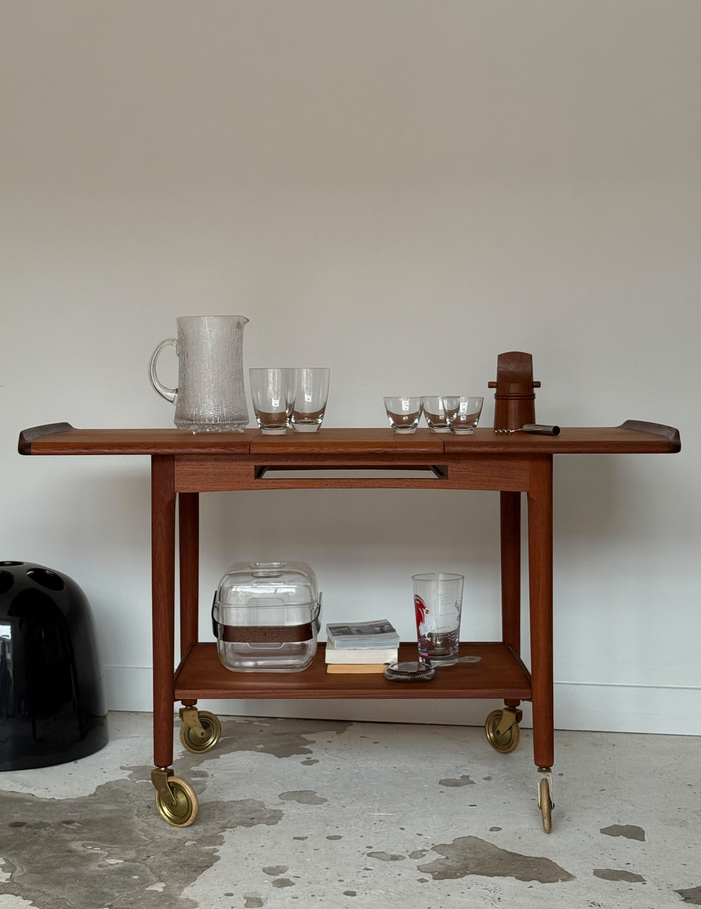 Teak bar cart by Svendborg Møbler