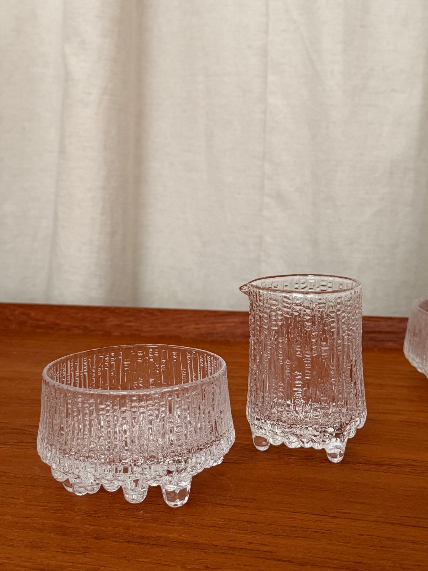 Ultima Thule milk and sugar set by Tapio Wirkkala for Iittala
