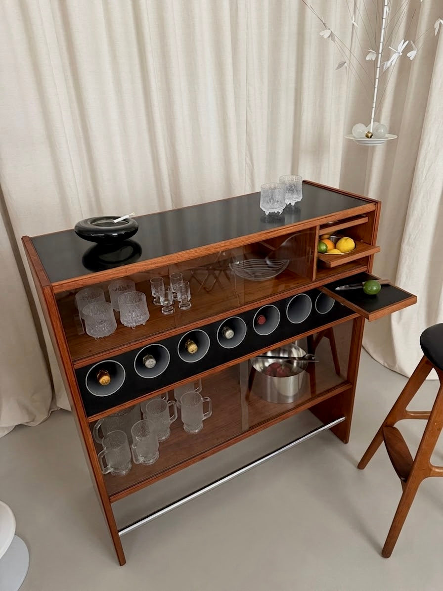 Teak dry bar by Erik Buch for Heltborg Møbler