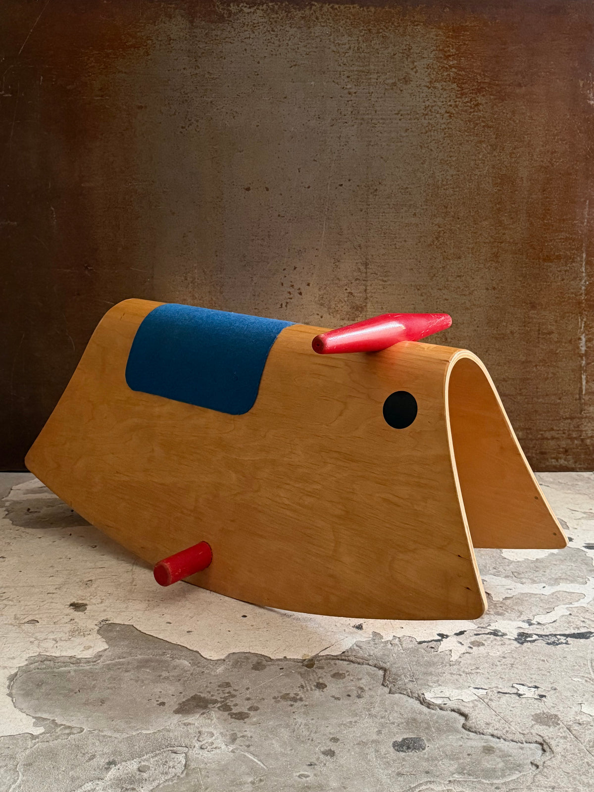 Sitting Bull rocking toy by Jan Järlehed for Brio