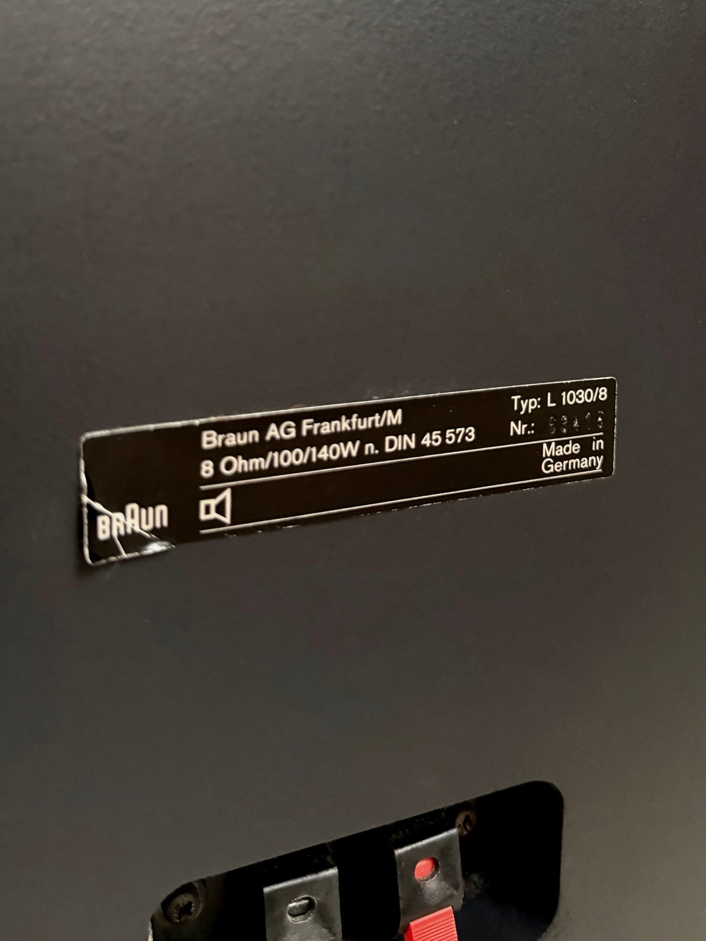 Paire d'enceintes colonnes L1030/8 par Dieter Rams pour Braun
