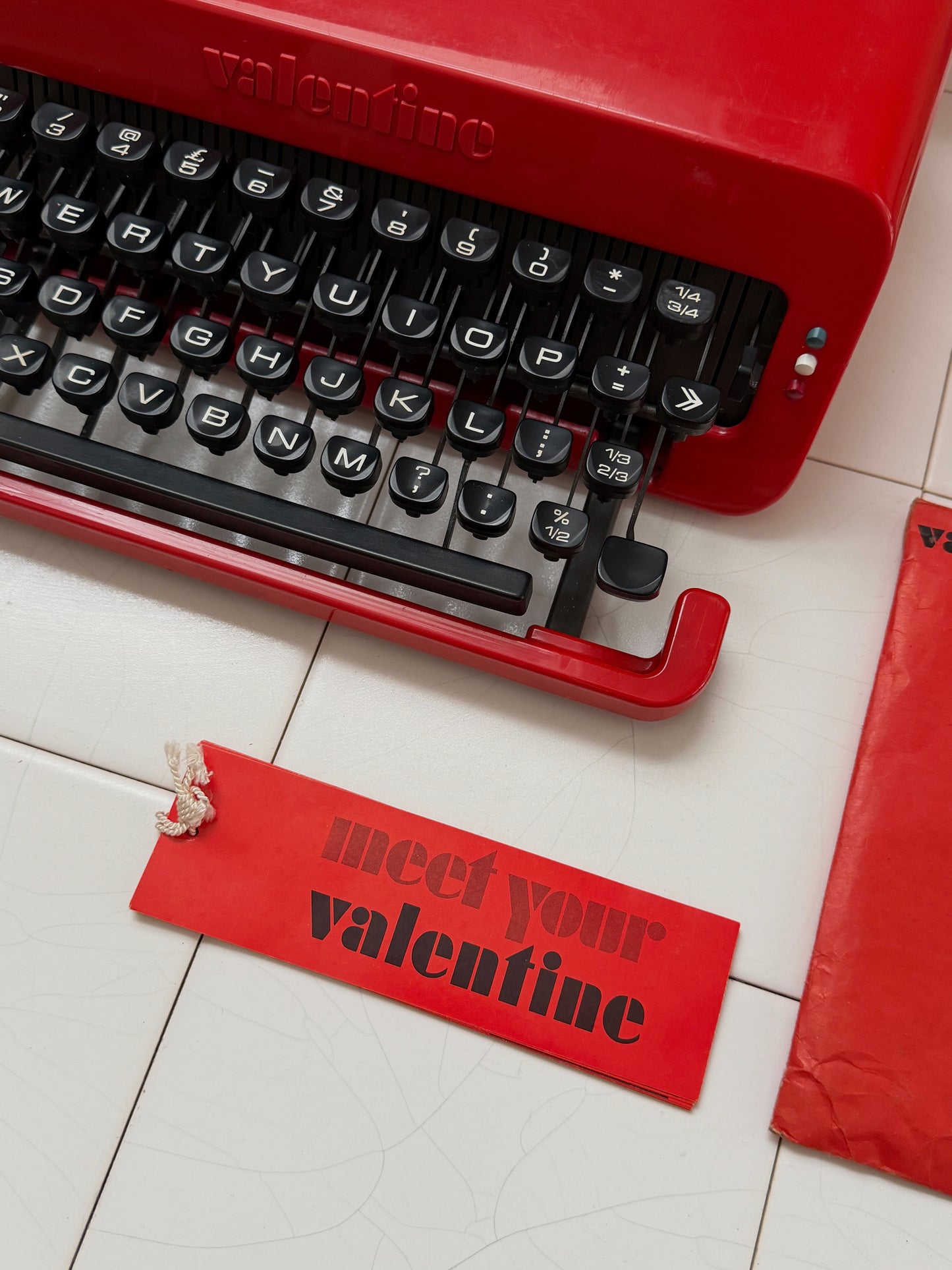 Valentine Typewriter by Ettore Sottsass for Olivetti
