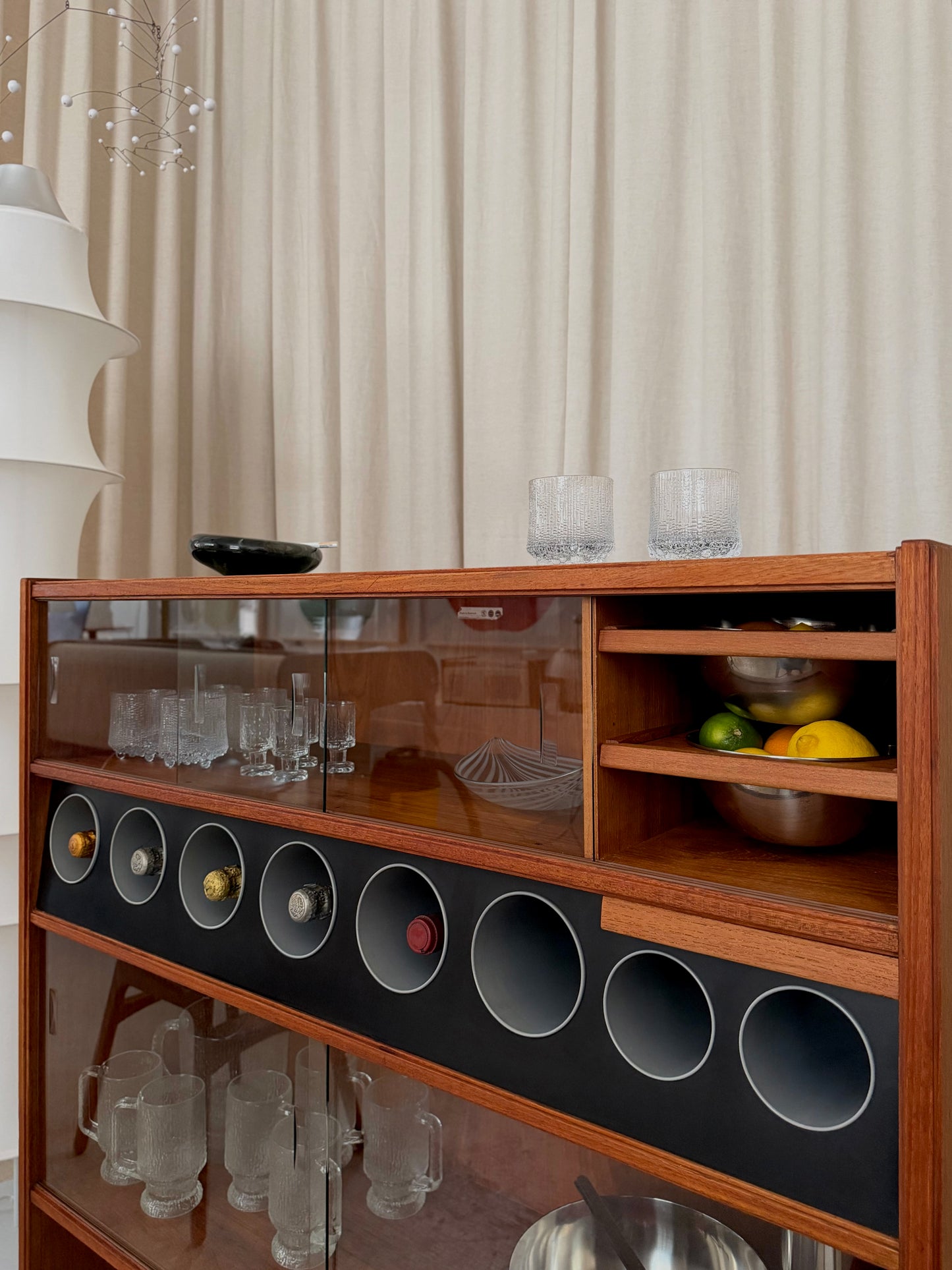 Teak dry bar by Erik Buch for Heltborg Møbler