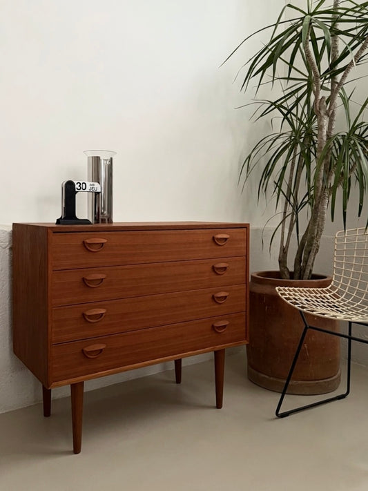 Four-drawer dresser by Kai Kristiansen for Feldballes Møbelfabrik